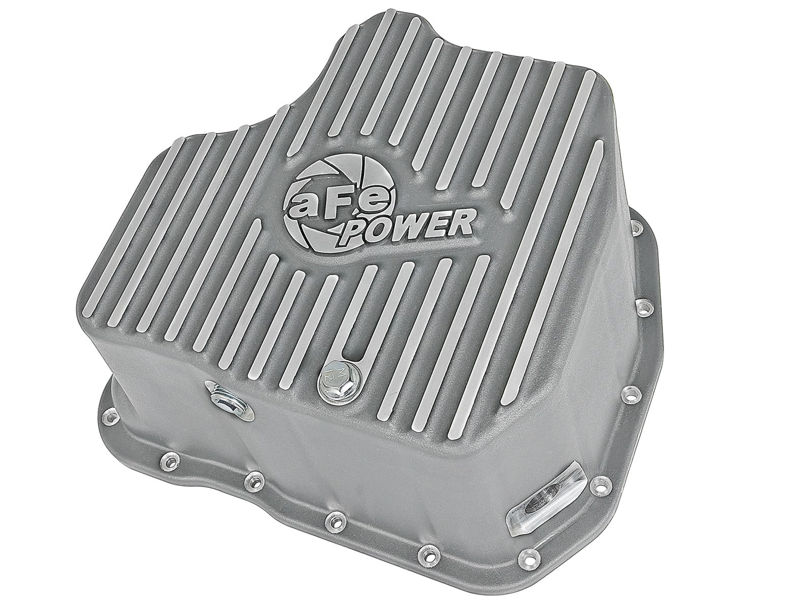 Street Series Engine Oil Pan Raw w/ Machined Fins GM Diesel Trucks 11-16 V8-6.6L (td) Lml aFe Power