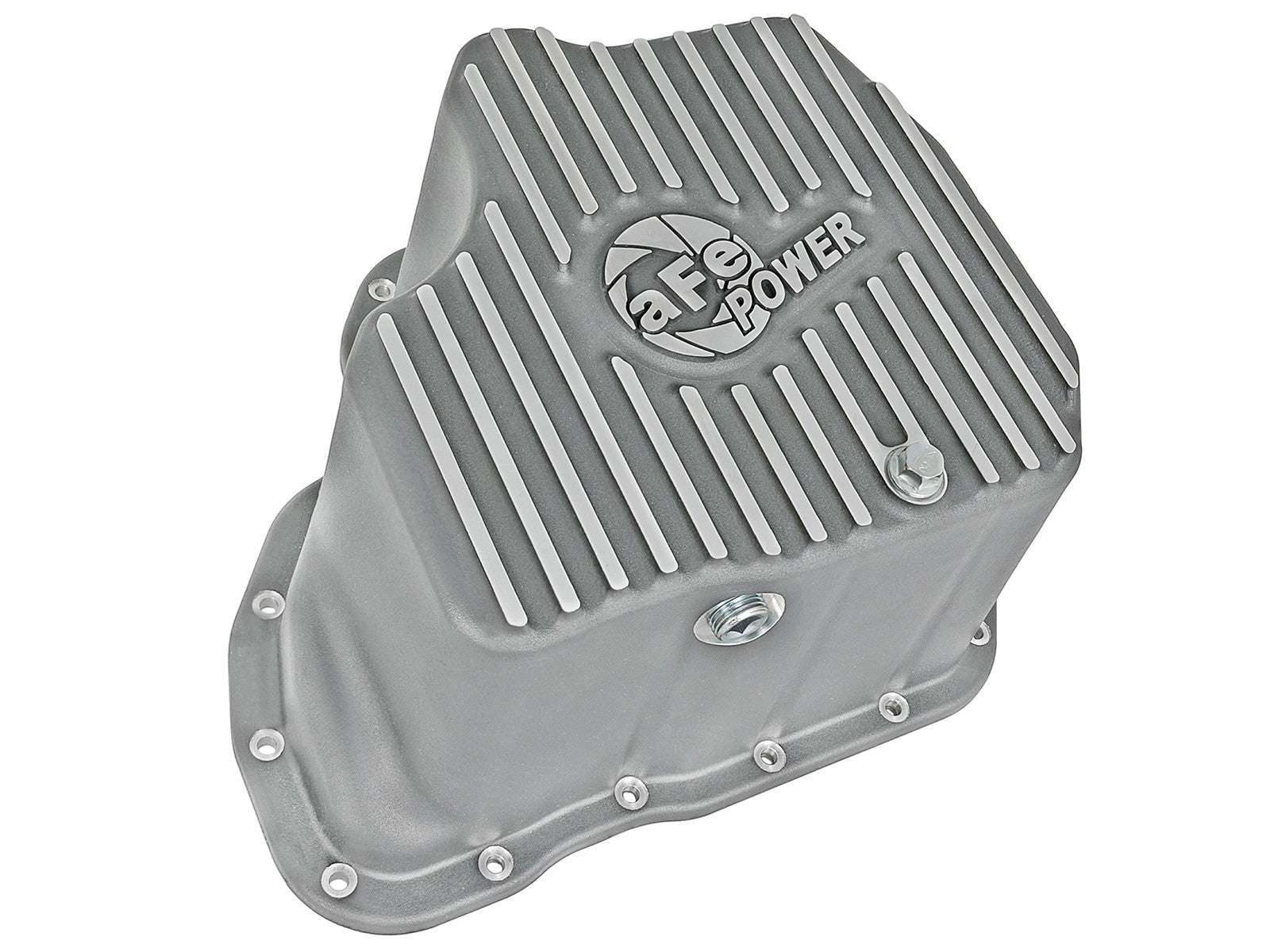 Street Series Engine Oil Pan Raw w/ Machined Fins GM Diesel Trucks 11-16 V8-6.6L (td) Lml aFe Power