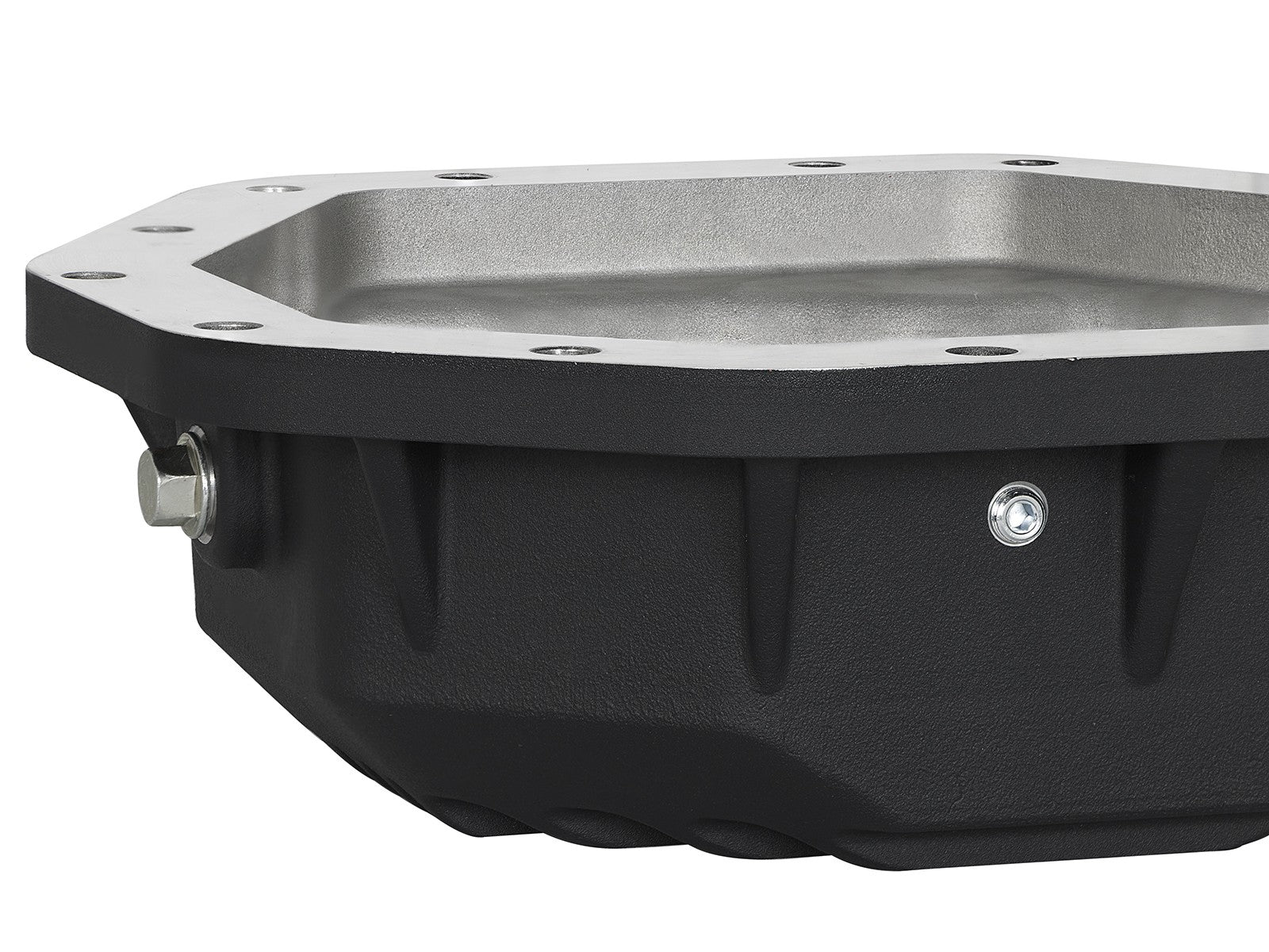 Pro Series Rear Differential Cover Black w/ Machined Fins Ford Diesel Trucks 17-23 V8-6.7L (td) (Dana M275-14) aFe Power
