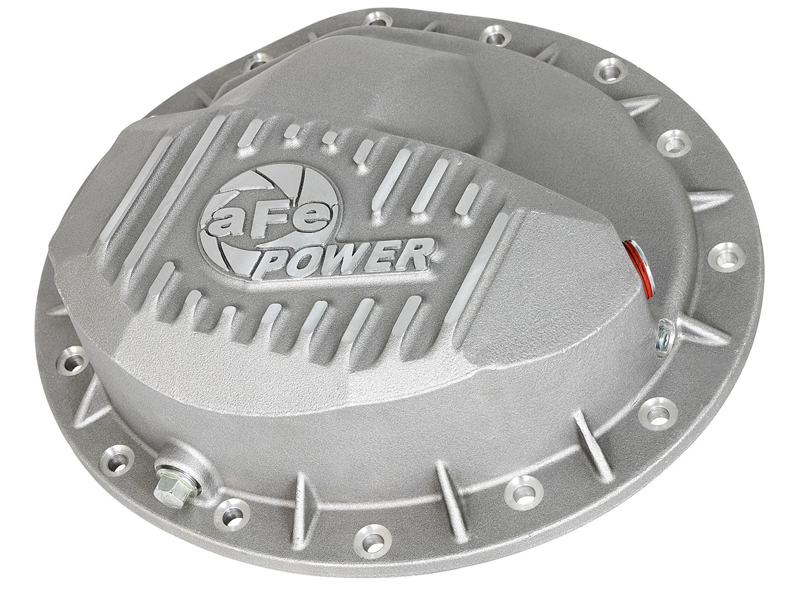 Street Series Rear Differential Cover Raw w/ Machined Fins Nissan Titan Xd 16-19 V8-5.0L (td) (Aam 9.5-14) aFe Power