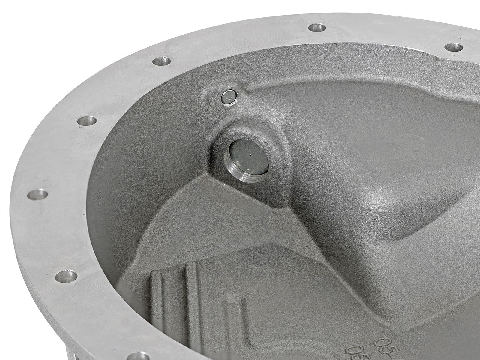 Street Series Rear Differential Cover Raw w/ Machined Fins Nissan Titan Xd 16-19 V8-5.0L (td) (Aam 9.5-14) aFe Power