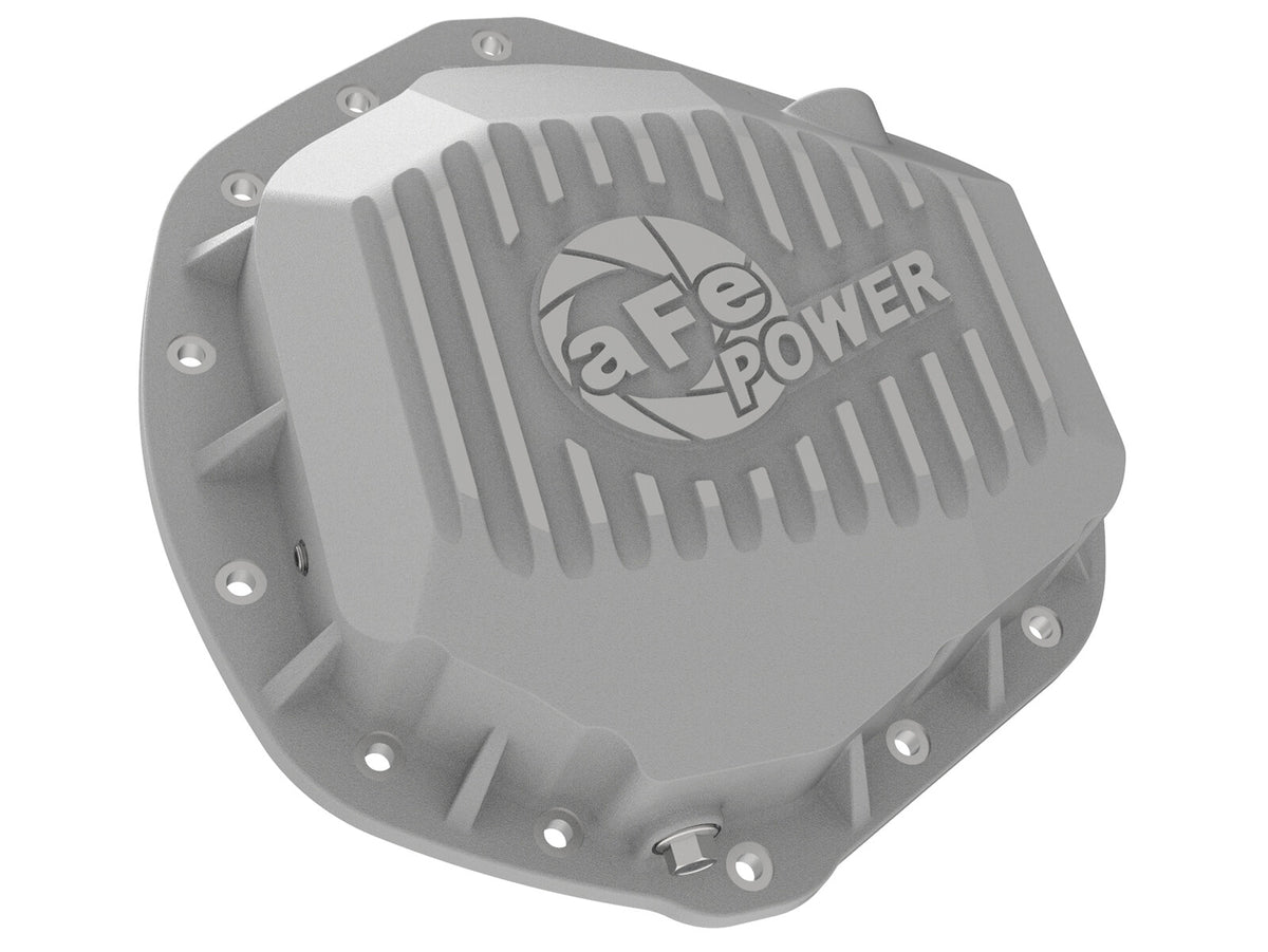 Street Series Rear Differential Cover Raw w/ Machined Fins Dodge Trucks 2500/3500 03-18 aFe Power