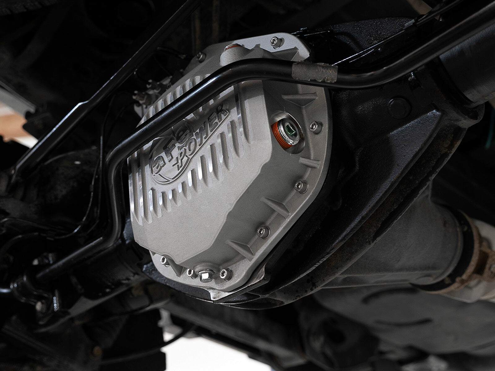 Street Series Rear Differential Cover Raw w/ Machined Fins Dodge Trucks 2500/3500 03-18 aFe Power
