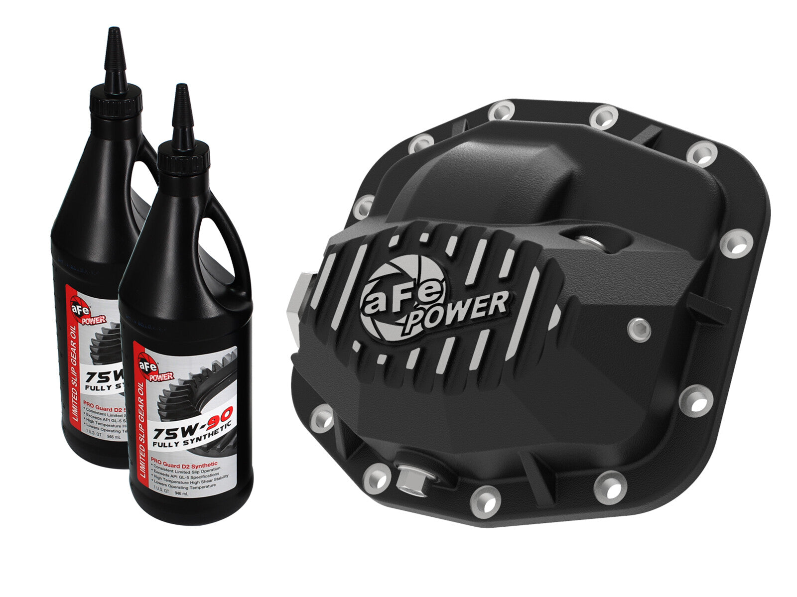 Pro Series Front Differential Cover Black w/ Oil Jeep Wrangler (Jl) 18-23 L4-2.0L (t)/ V6-3.6L (Dana M186) aFe Power