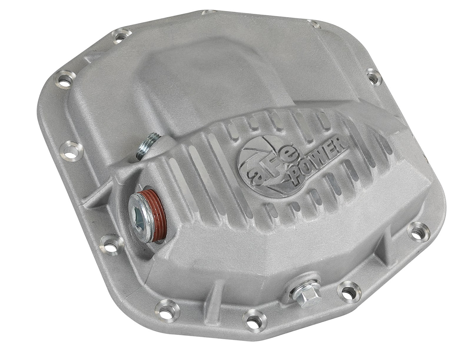 Street Series Front Differential Cover Raw Finish w/ Machined Fins Jeep Wrangler (Jl) 18-23/ Gladiator (Jt) 20-23 (Dana M210) aFe Power