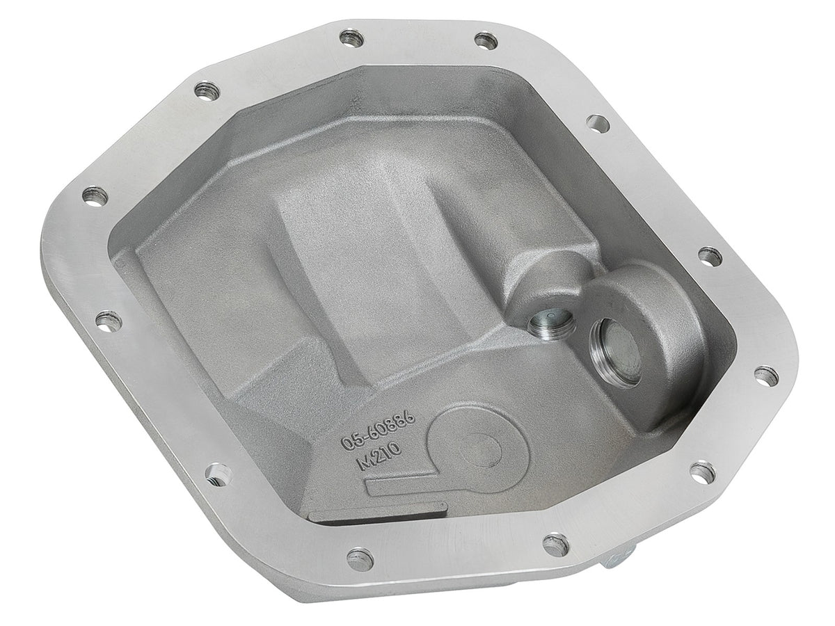 Street Series Front Differential Cover Raw Finish w/ Machined Fins Jeep Wrangler (Jl) 18-23/ Gladiator (Jt) 20-23 (Dana M210) aFe Power