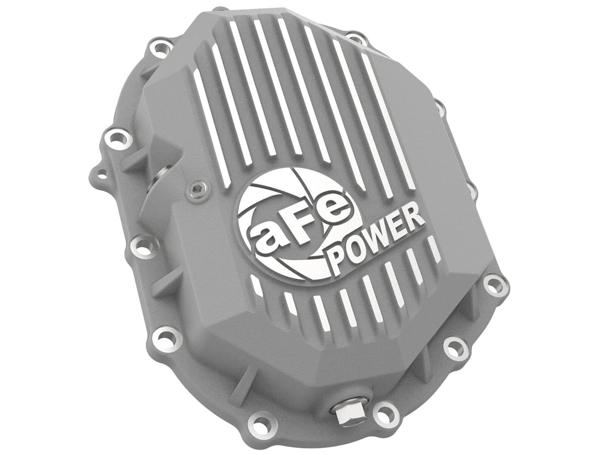 Street Series Front Differential Cover Raw w/ Machined Fins GM 2500/3500 11-20 V8-6.0L/6.6L (Aam 9.25) aFe Power