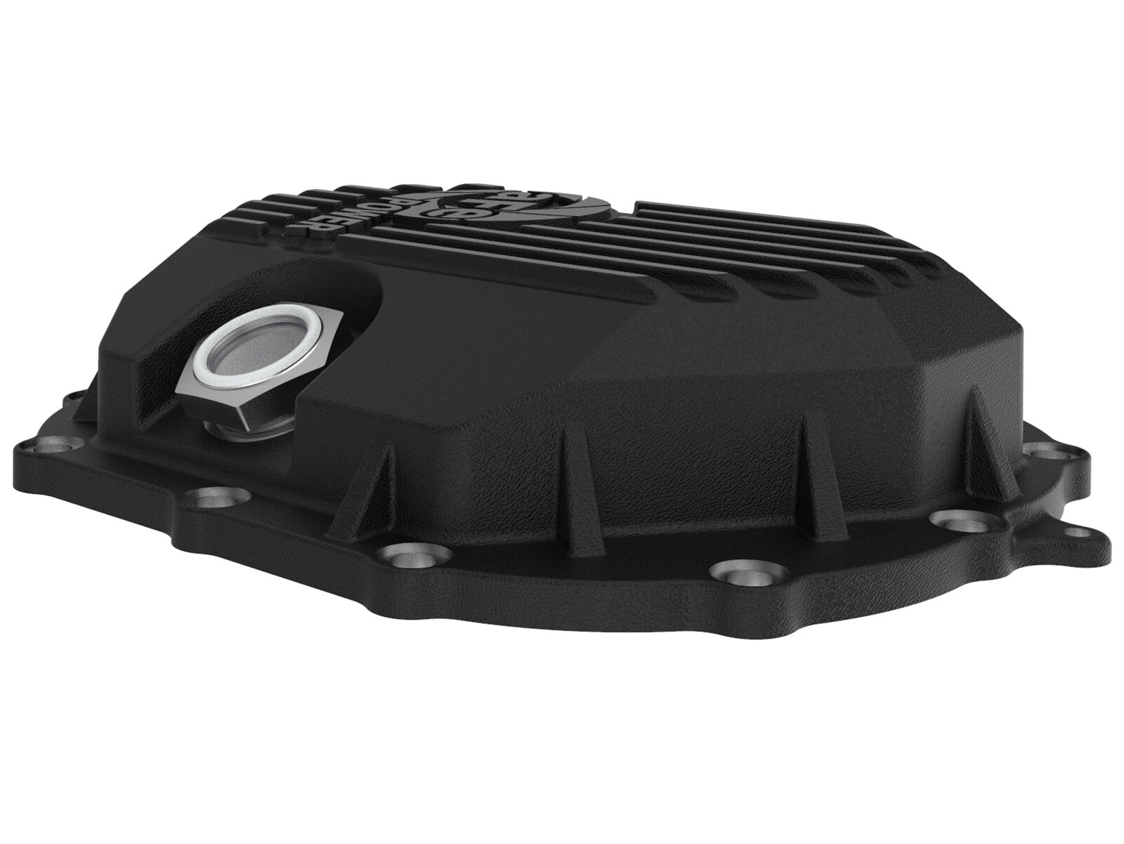 Pro Series Front Differential Cover Black w/ Machined Fins GM 2500/3500 11-20 V8-6.0L/6.6L (Aam 9.25) aFe Power