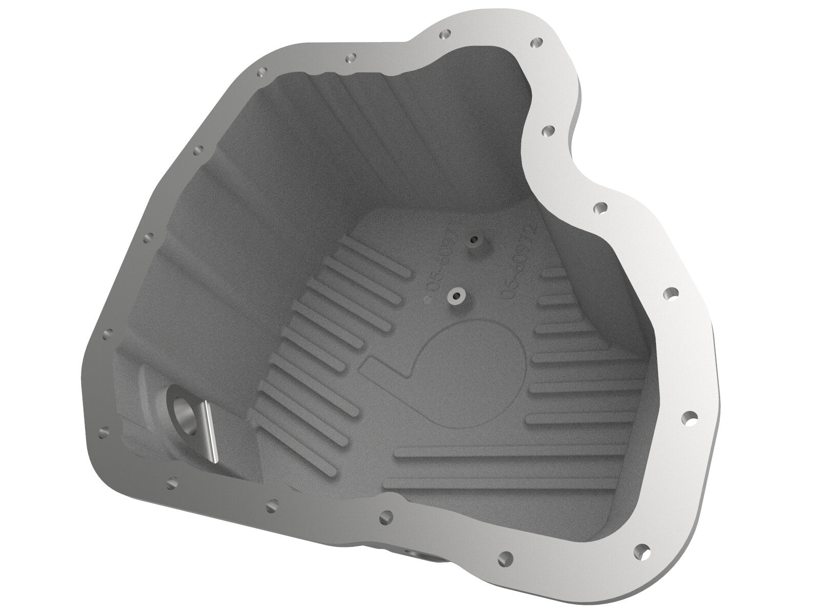 Street Series Engine Oil Pan Raw w/ Machined Fins GM Diesel Trucks 01-10 V8-6.6L (td) LB7/Lly/Lbz/Lmm 11 aFe Power