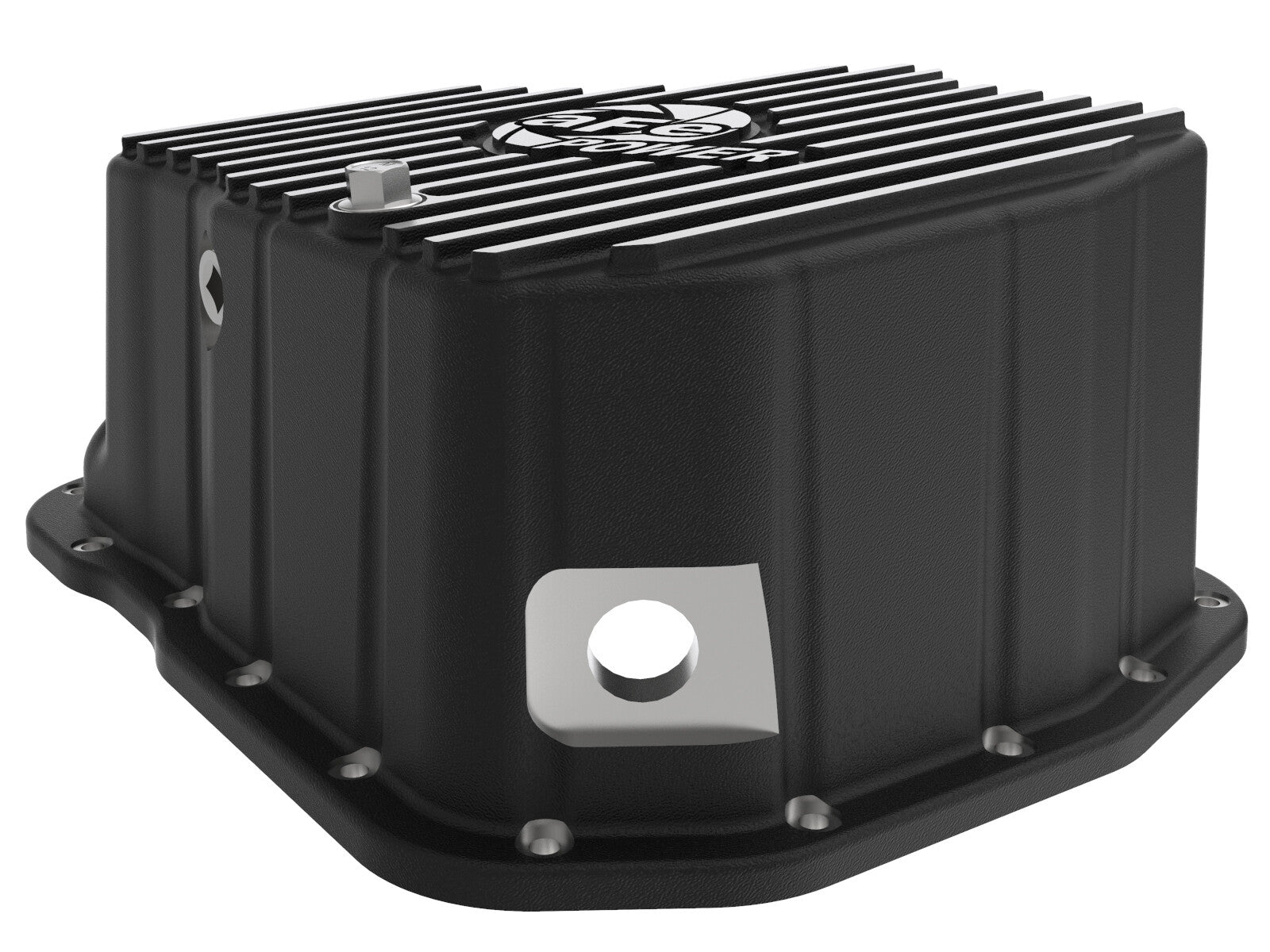 Pro Series Engine Oil Pan Black w/ Machined Fins GM Diesel Trucks 01-10 V8-6.6L (td) LB7/Lly/Lbz/Lmm 11 aFe Power