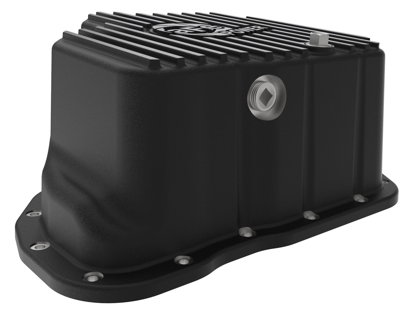 Pro Series Engine Oil Pan Black w/ Machined Fins GM Diesel Trucks 01-10 V8-6.6L (td) LB7/Lly/Lbz/Lmm 11 aFe Power