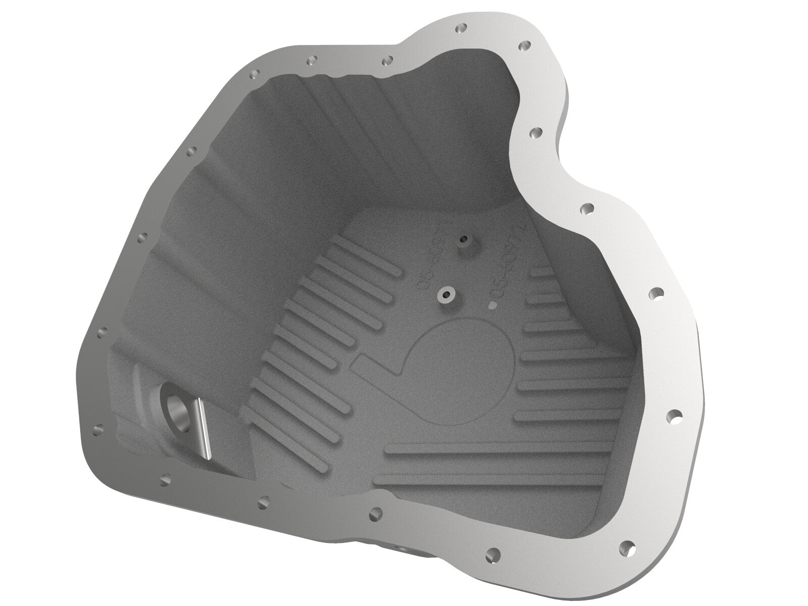 Street Series Engine Oil Pan Raw w/ Machined Fins GM Diesel Trucks 11-16 V8-6.6L (td) Lml aFe Power