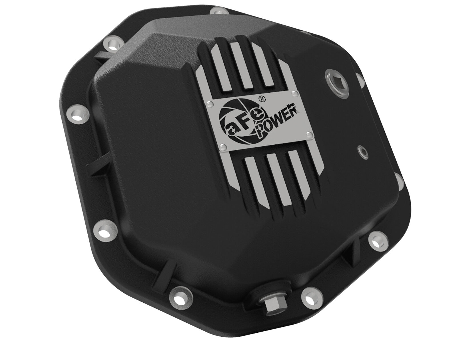 Pro Series Dana 44 Rear Differential Cover Black w/ Machined Fins Jeep Wrangler (TJ/JK) 97-18 aFe Power