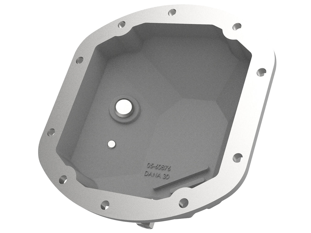 Street Series Dana 30 Front Differential Cover Raw w/ Machined Fins Jeep Wrangler (TJ/JK) 97-18 aFe Power