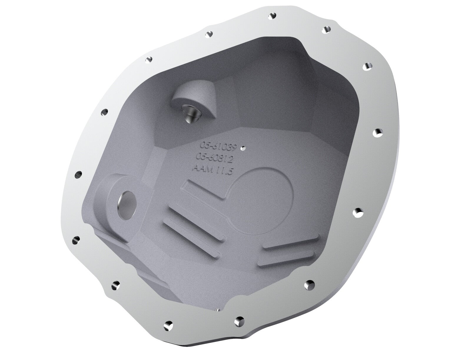 Street Series Rear Differential Cover Raw w/ Machined Fins Ram Trucks 19-26 L6/V8 (Aam 11.5/11.8/12.0-14) aFe Power