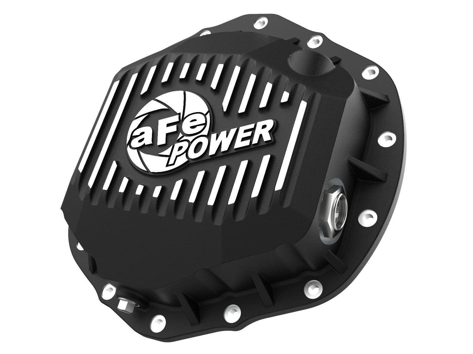 Pro Series Rear Differential Cover Black w/ Machined Fins Ram Trucks 19-26 L6/V8 (Aam 11.5/11.8/12.0-14) aFe Power
