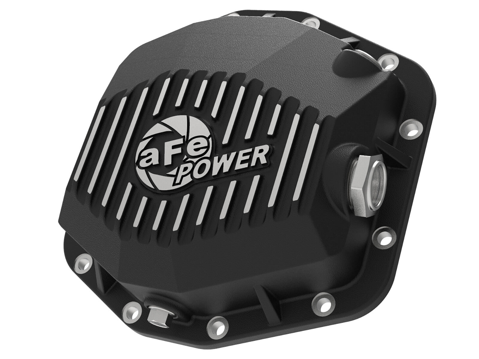Pro Series Rear Differential Cover Black w/ Machined Fins Ford Ranger 19-23 L4-2.3L (t) (Dana M220) aFe Power