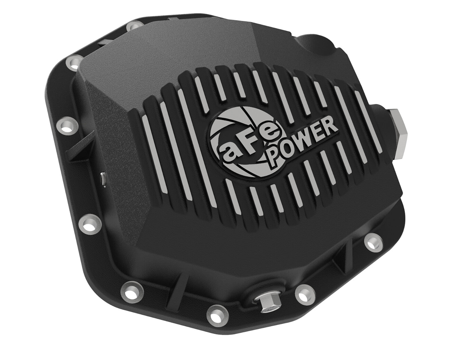 Pro Series Rear Differential Cover Black w/ Machined Fins Ford Ranger 19-23 L4-2.3L (t) (Dana M220) aFe Power