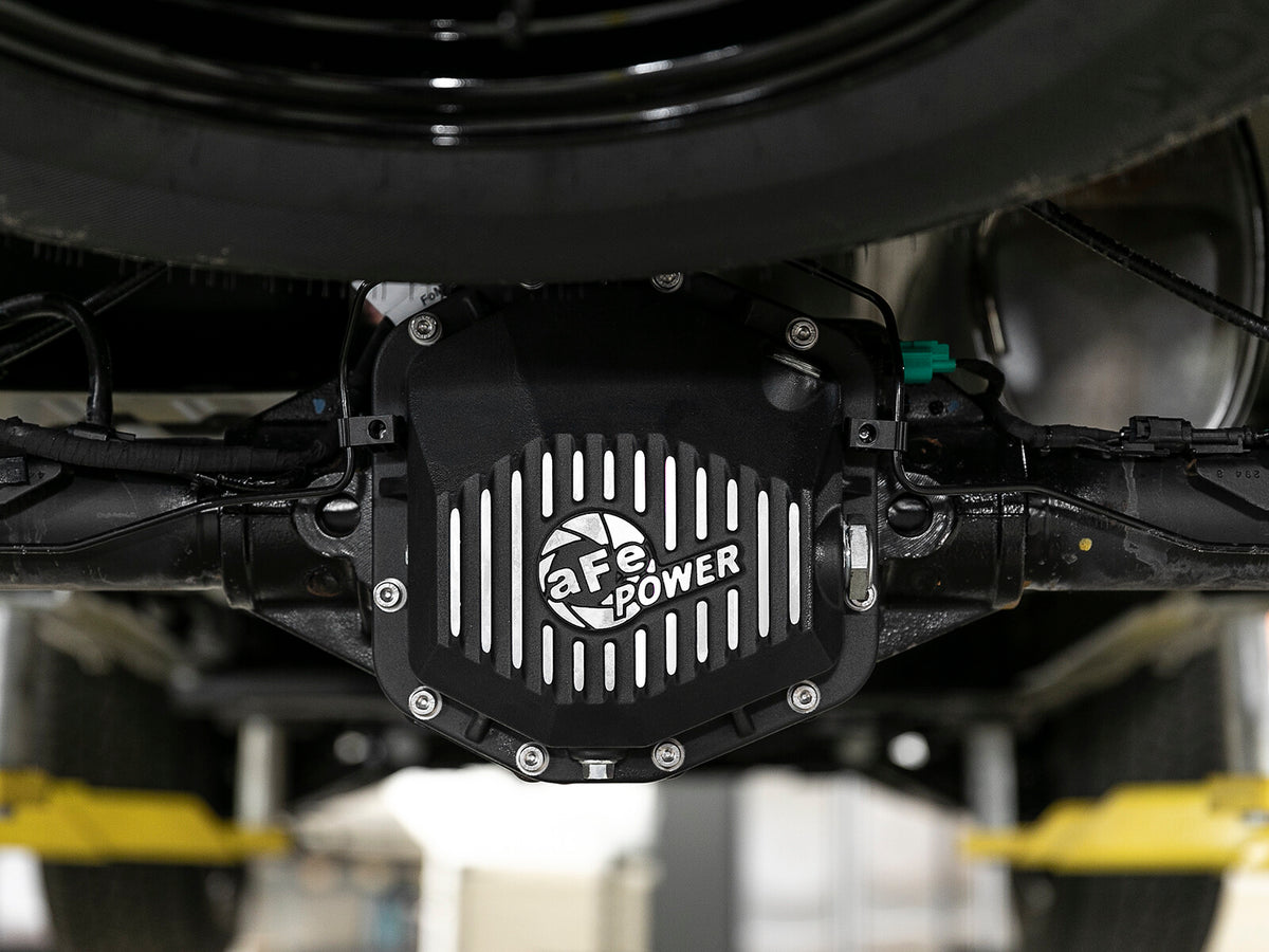 Pro Series Rear Differential Cover Black w/ Machined Fins Ford Ranger 19-23 L4-2.3L (t) (Dana M220) aFe Power