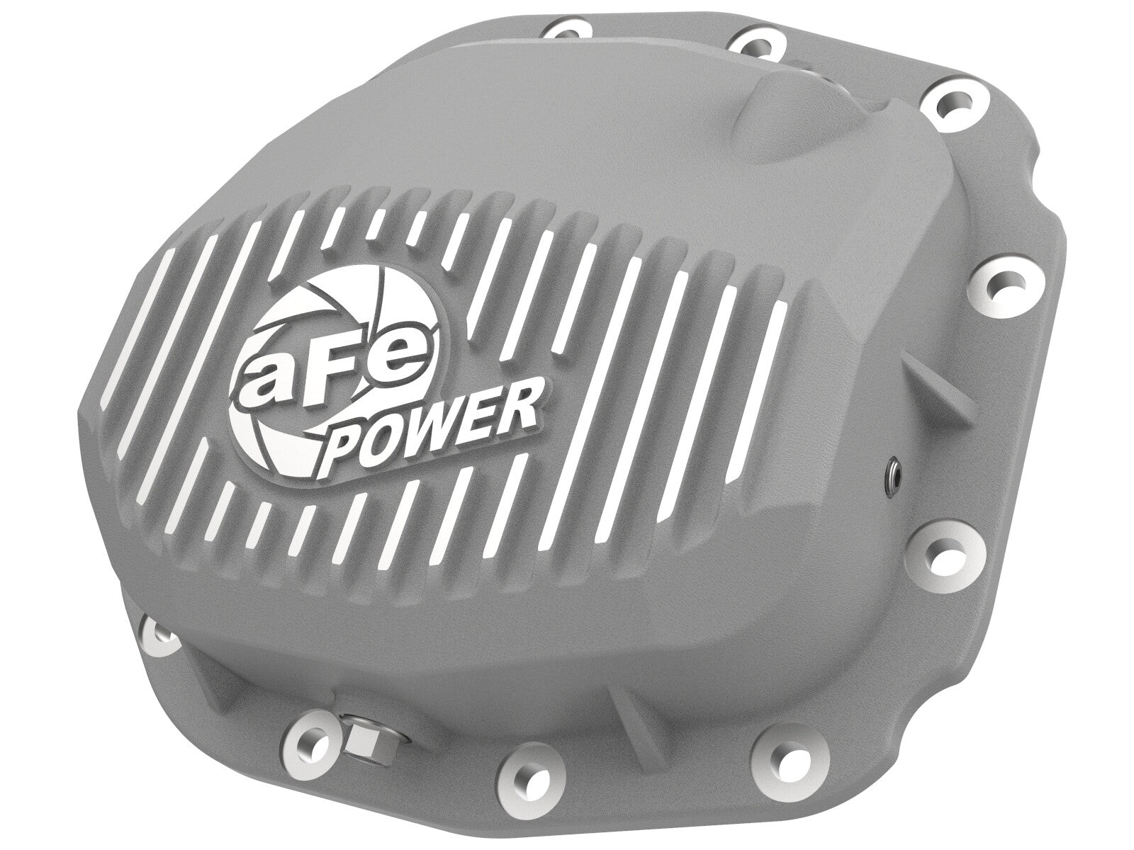 Street Series Rear Differential Cover Raw w/ Machined Fins Ford F-150 15-23 (Super 8.8-12) aFe Power