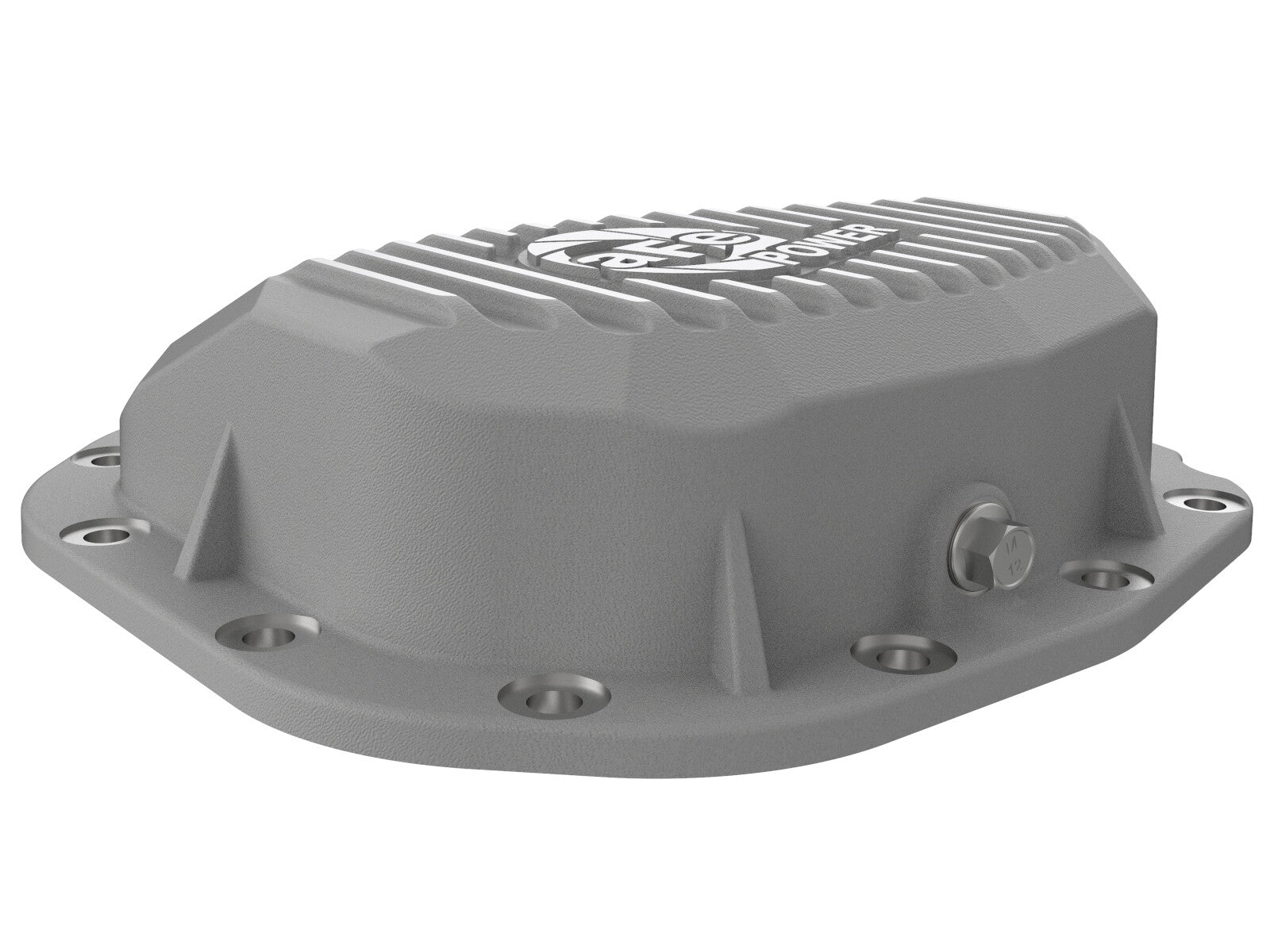 Street Series Rear Differential Cover Raw w/ Machined Fins Ford F-150 15-23 (Super 8.8-12) aFe Power