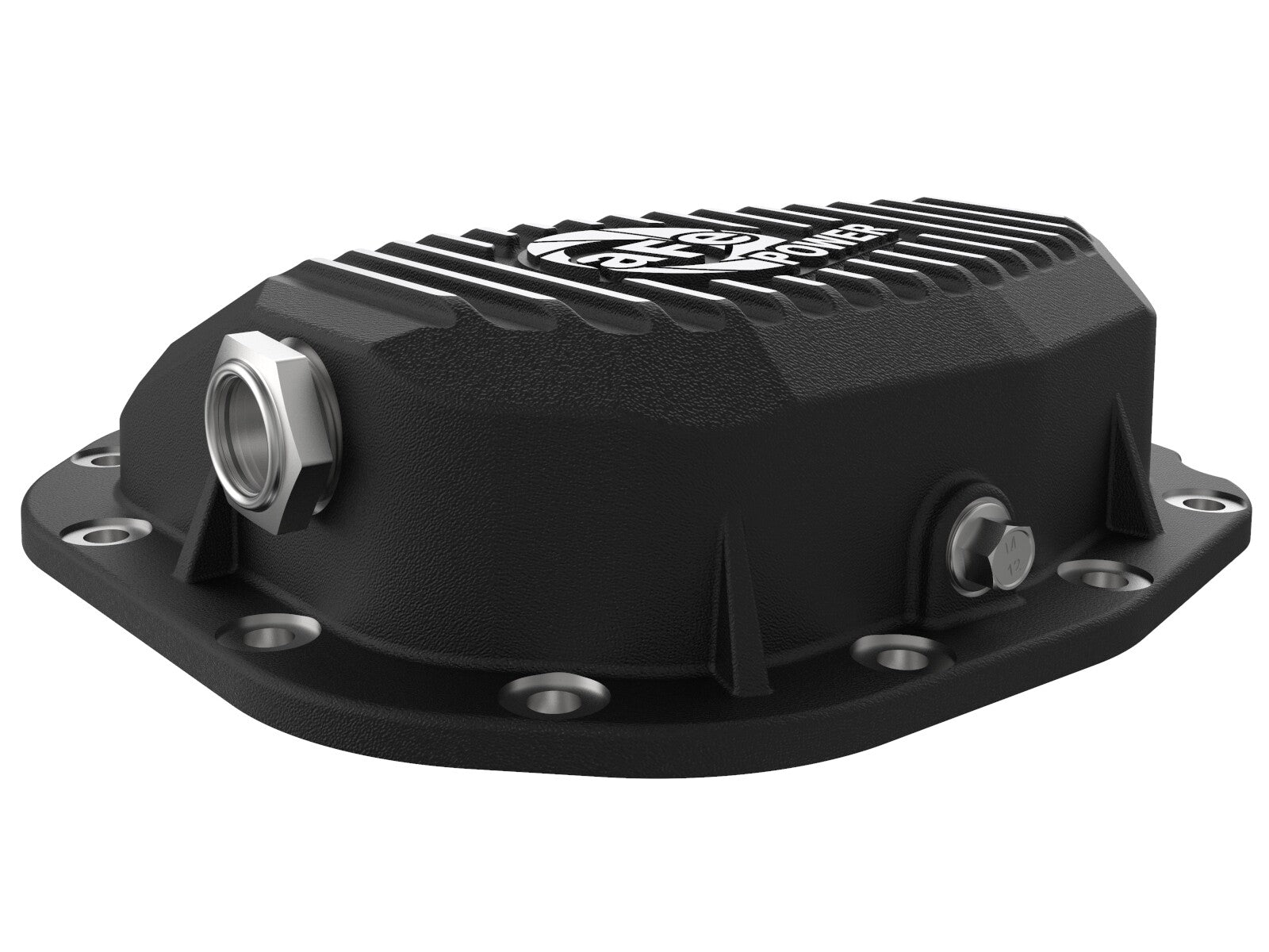 Pro Series Rear Differential Cover Black w/ Machined Fins Ford F-150 15-23 (Super 8.8-12) aFe Power