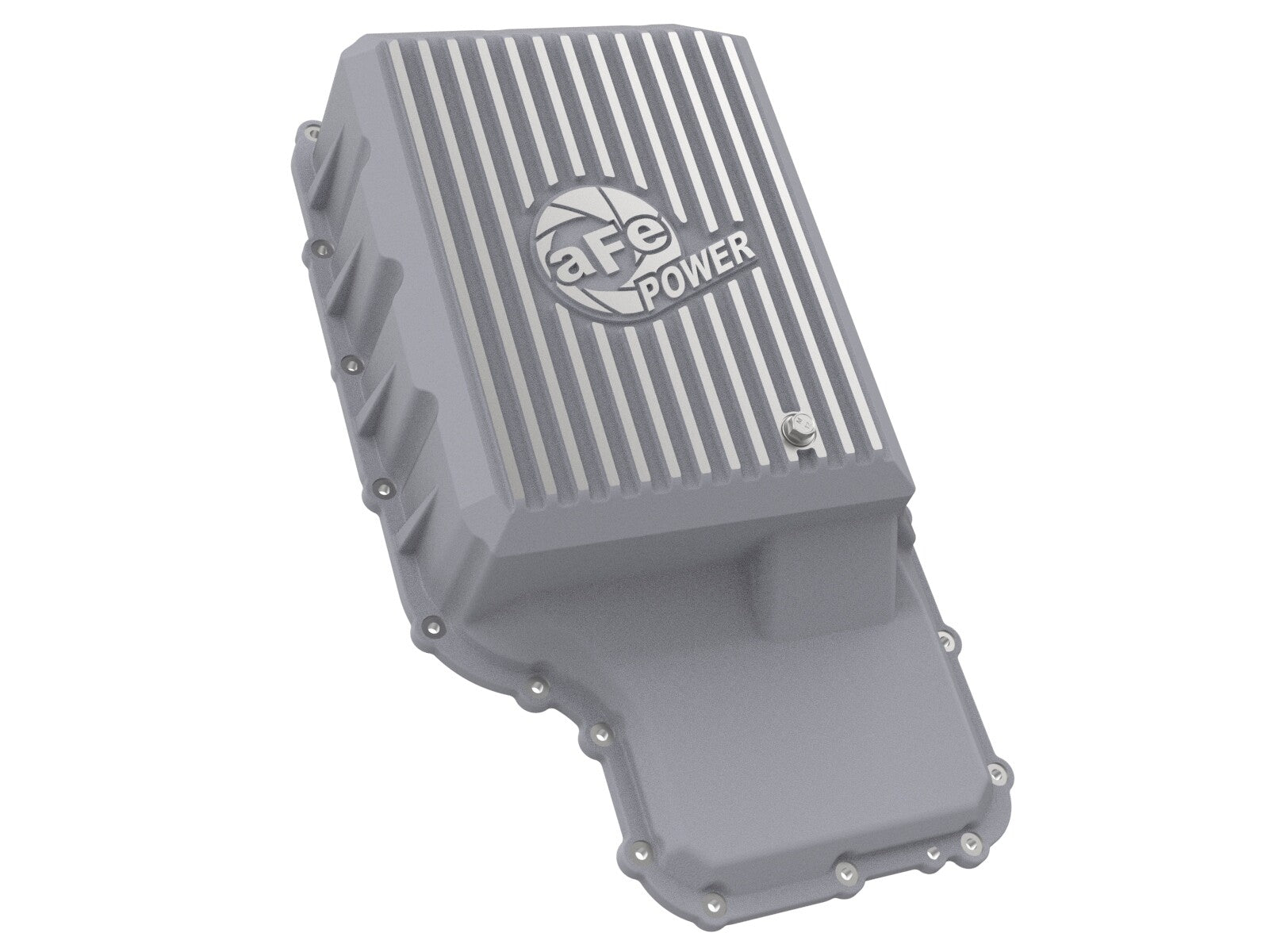Street Series Transmission Pan Raw w/ Machined Fins Ford Trucks 20-22 (10R140 Transmission) aFe Power