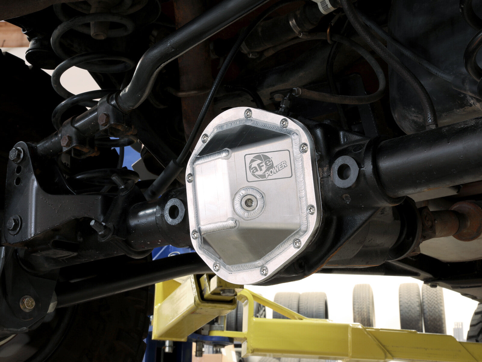 Street Series Fabricated Aluminum Dana 44 Differential Cover Jeep Wrangler (TJ/JK) 97-18 aFe Power