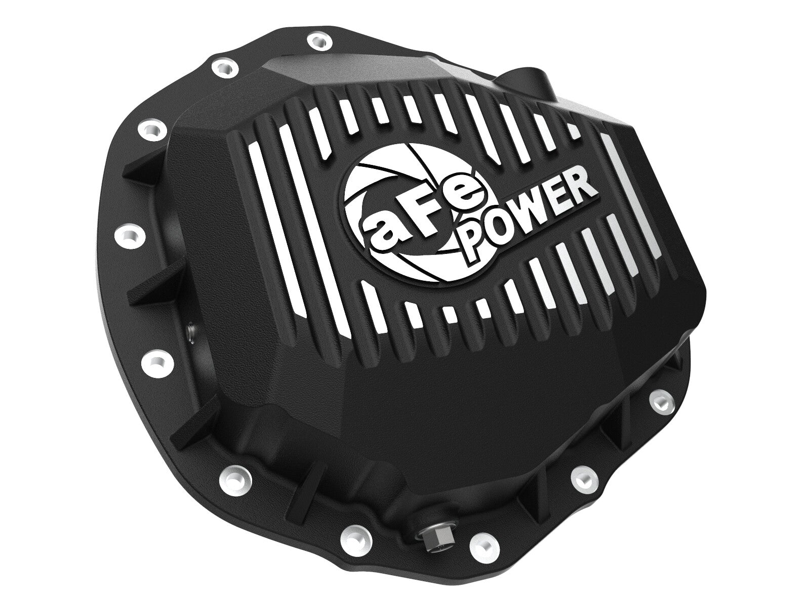 Pro Series Rear Differential Cover Black w/ Machined Fins GM Trucks 20-23 V8-6.6L (Aam 11.5/12.0-14) aFe Power