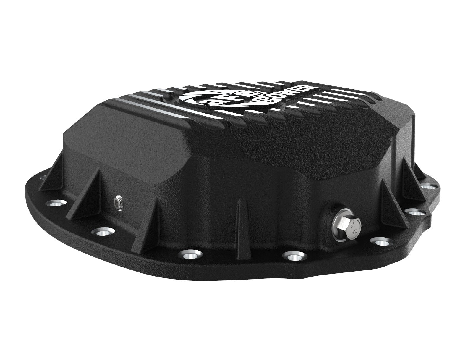 Pro Series Rear Differential Cover Black w/ Machined Fins GM Trucks 20-23 V8-6.6L (Aam 11.5/12.0-14) aFe Power