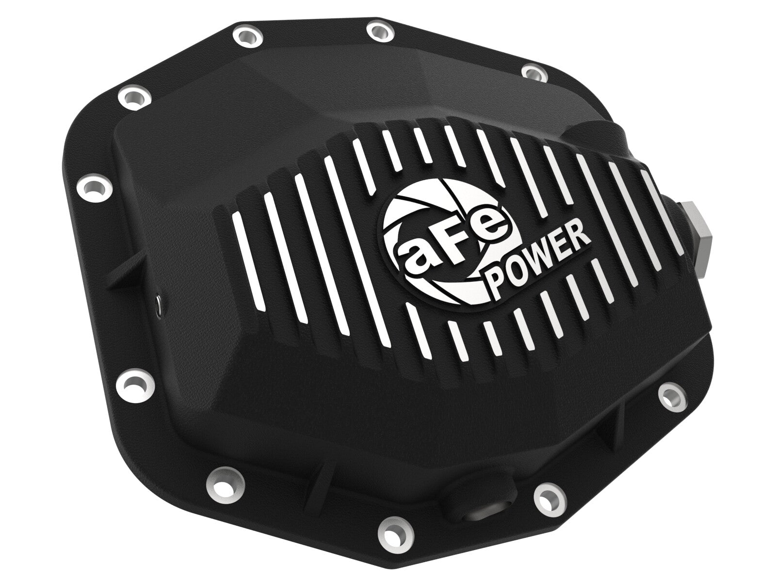 Pro Series Rear Differential Cover Black w/ Machined Fins Ram 1500 Trx 21-24/1500 Rho 25-26 aFe Power