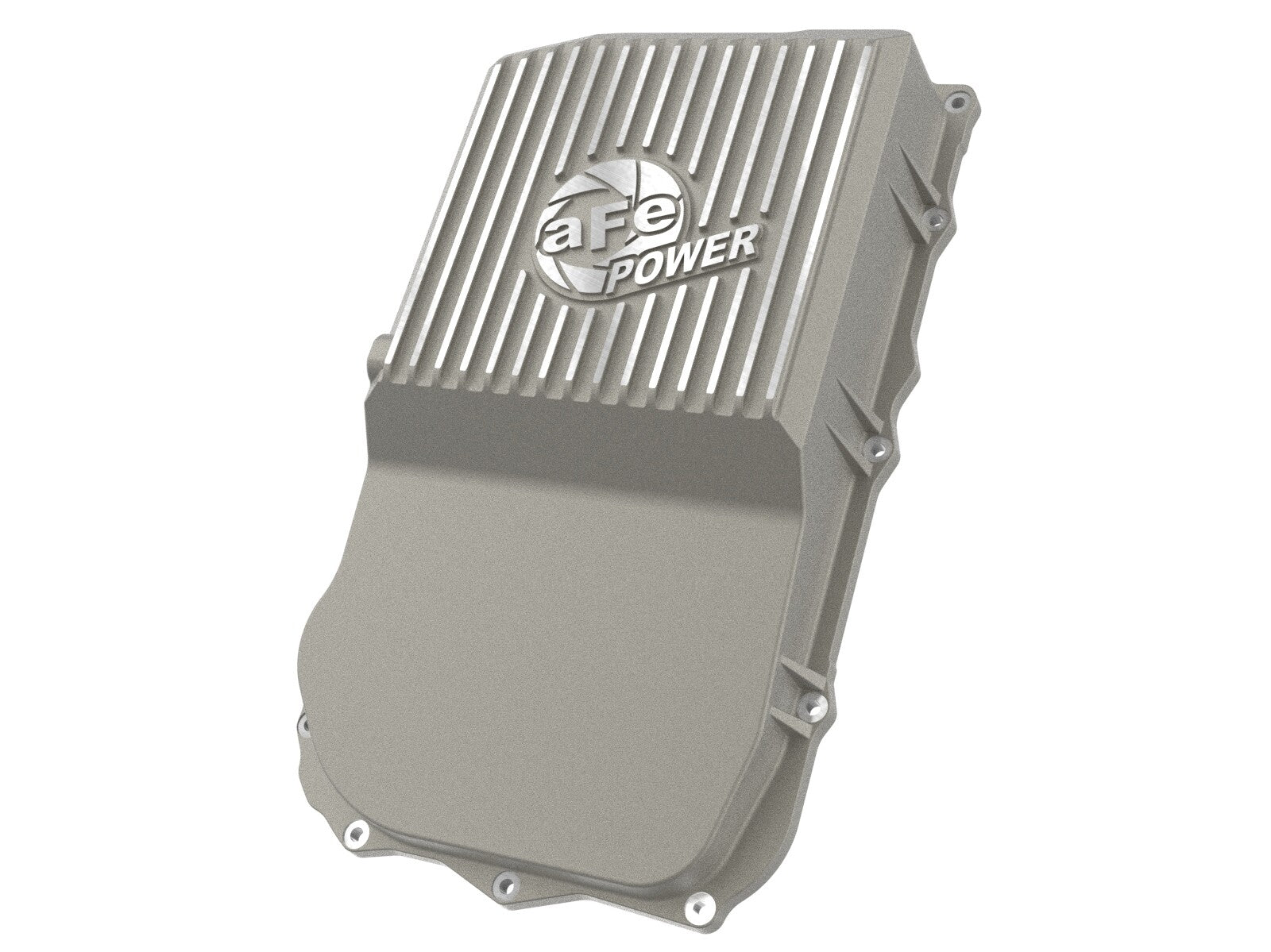 Street Series Transmission Pan Raw w/ Machined Fins Jeep Wrangler (Jl) 18-25 (850RE/8HP70/8HP75 Transmission) aFe Power