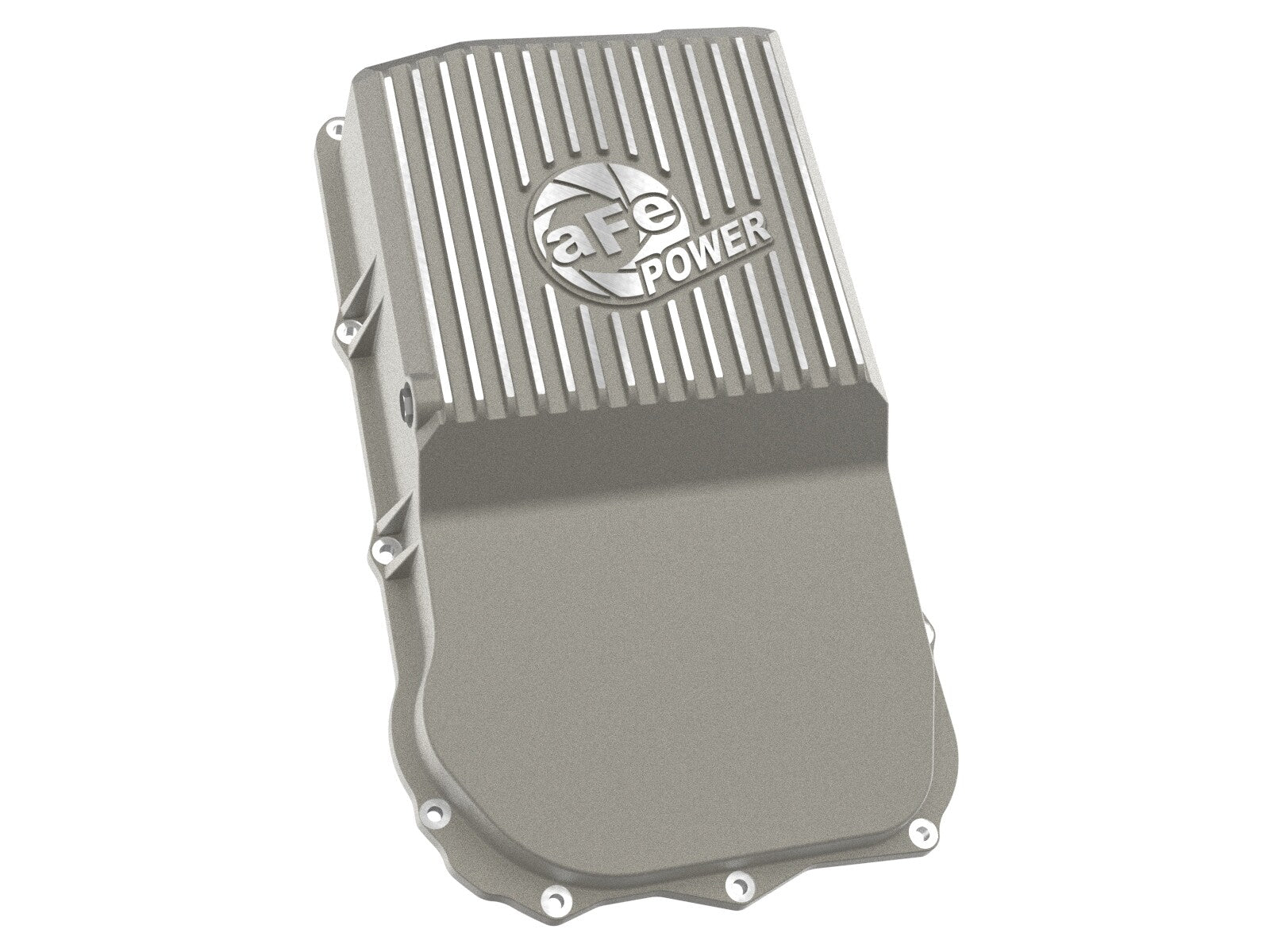 Street Series Transmission Pan Raw w/ Machined Fins Jeep Wrangler (Jl) 18-25 (850RE/8HP70/8HP75 Transmission) aFe Power