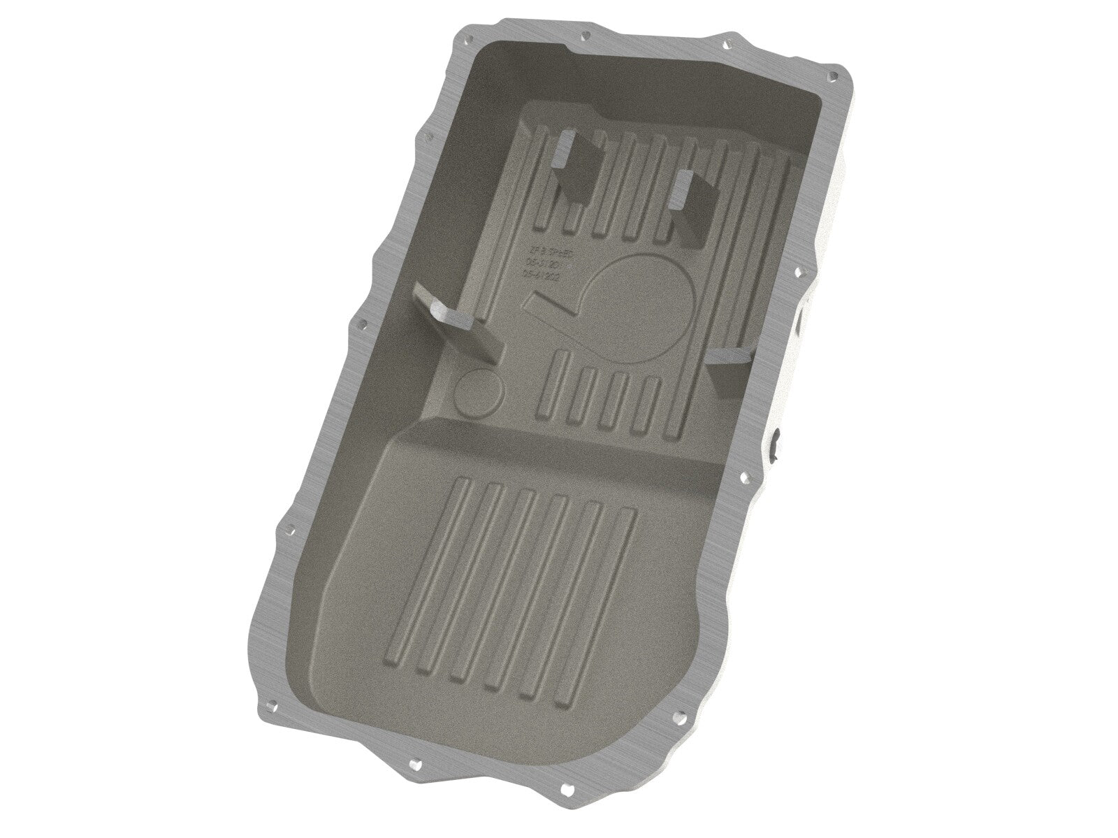 Street Series Transmission Pan Raw w/ Machined Fins Jeep Wrangler (Jl) 18-25 (850RE/8HP70/8HP75 Transmission) aFe Power