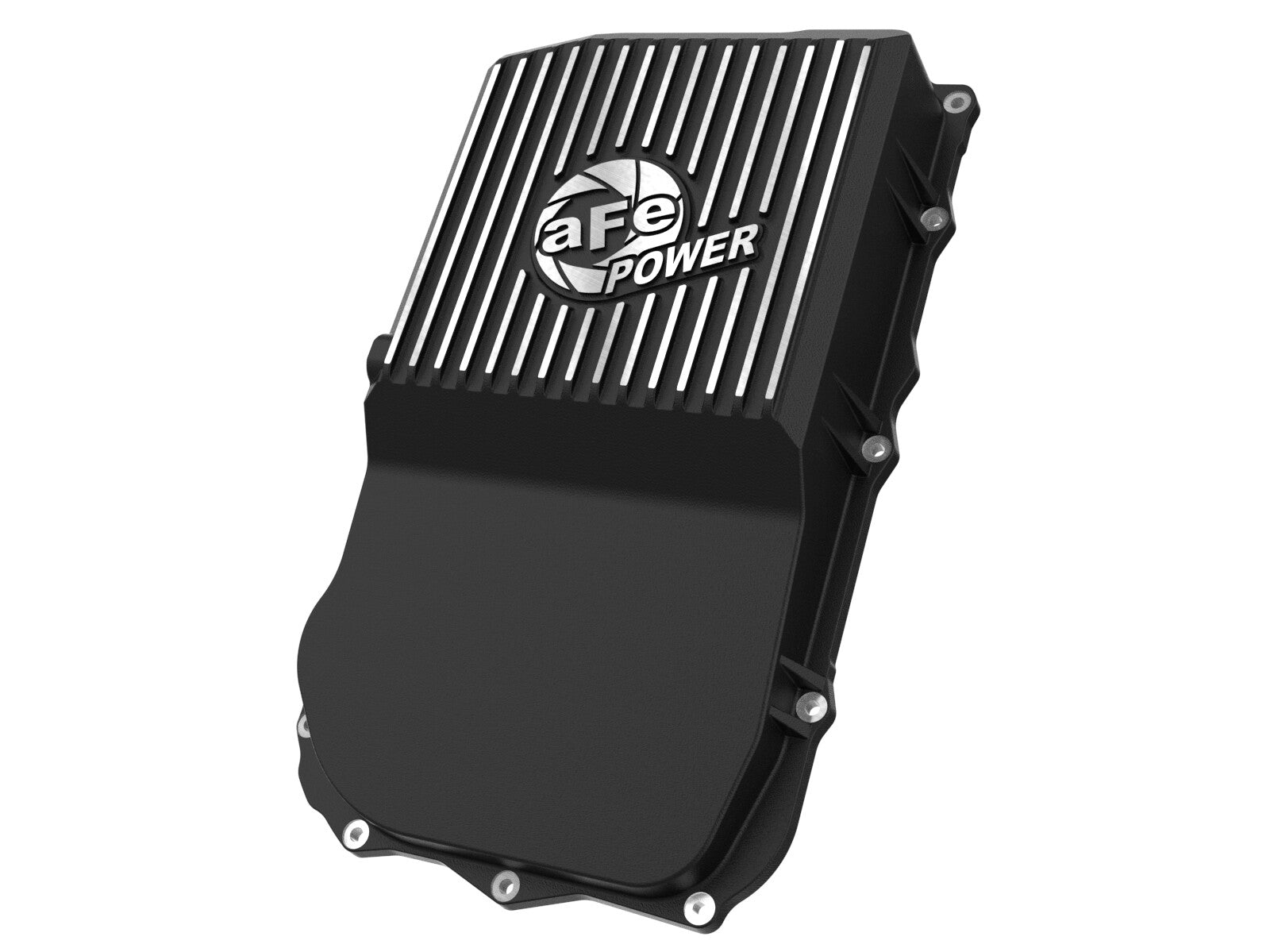 Pro Series Transmission Pan Black w/ Machined Fins Jeep Wrangler (Jl) 18-25 (850RE/8HP70/8HP75 Transmission) aFe Power