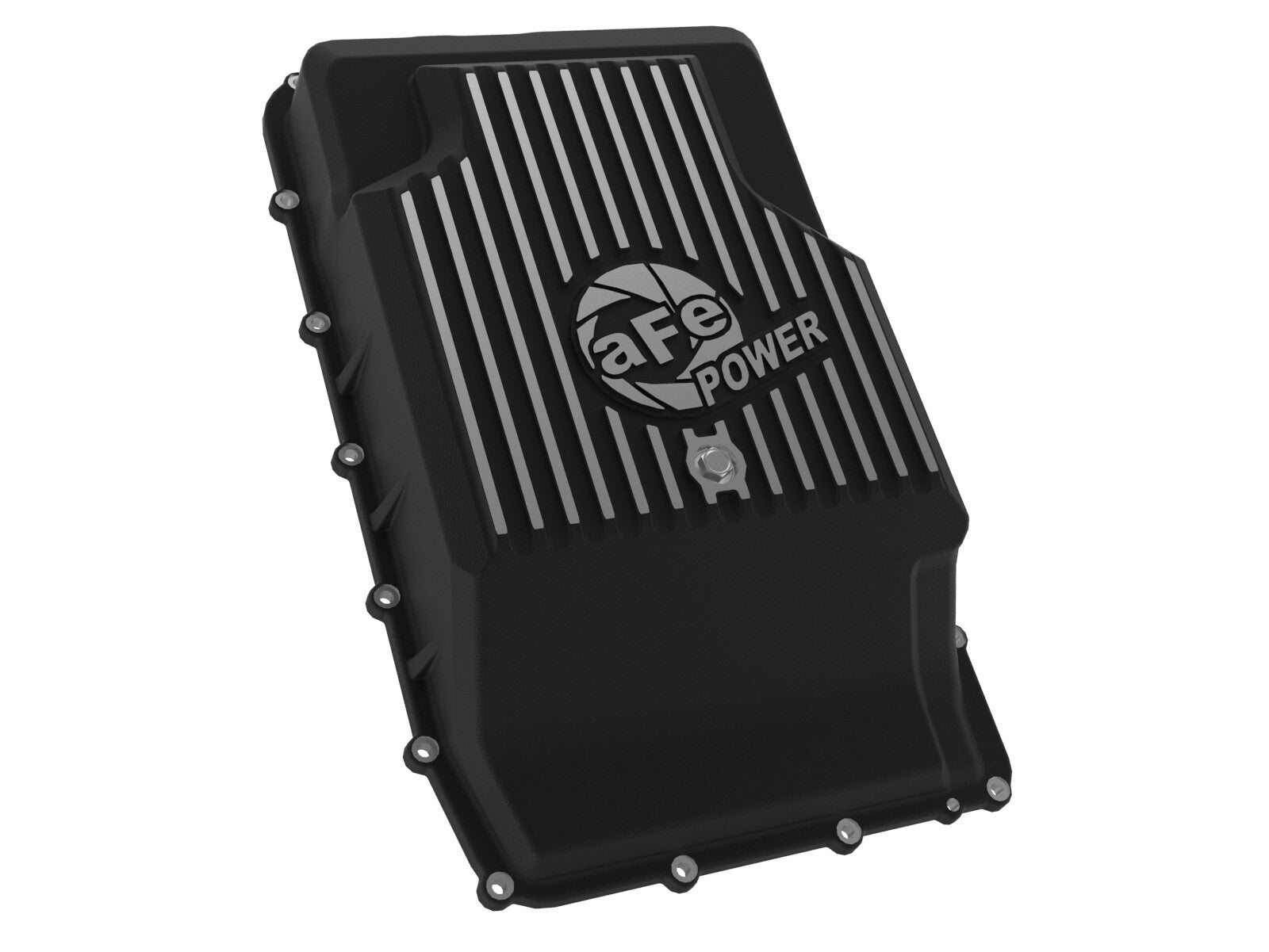 Pro Series Transmission Pan Black w/ Machined Fins Ford Trucks/SUVs 17-25 (10R60/10R80) aFe Power