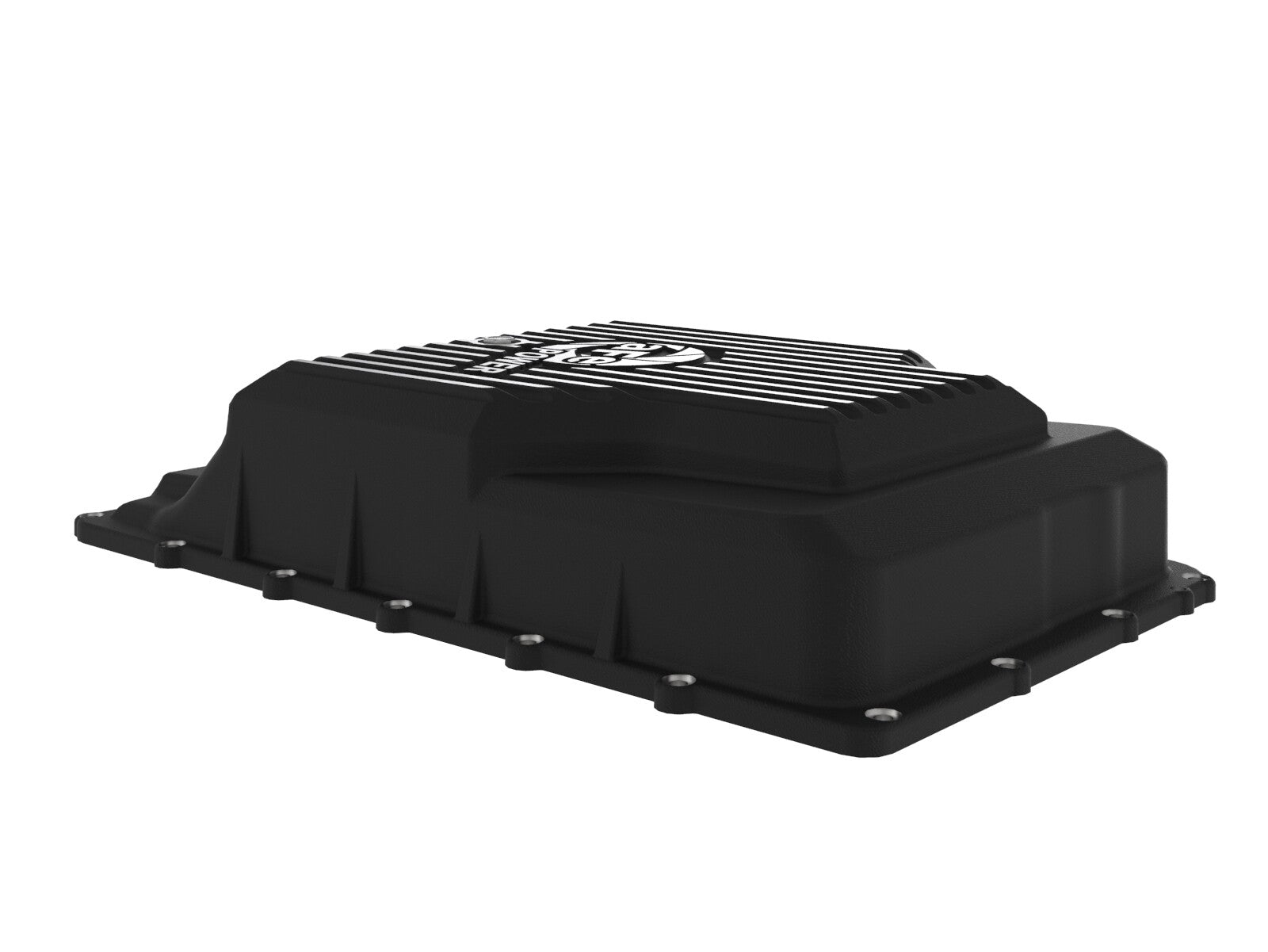 Pro Series Transmission Pan Black w/ Machined Fins Ford Trucks/SUVs 17-25 (10R60/10R80) aFe Power