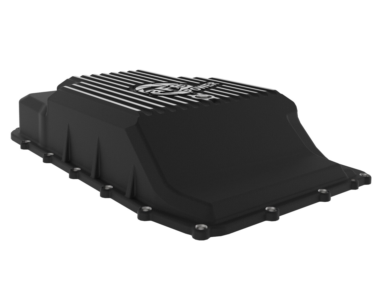 Pro Series Transmission Pan Black w/ Machined Fins Ford Trucks/SUVs 17-25 (10R60/10R80) aFe Power