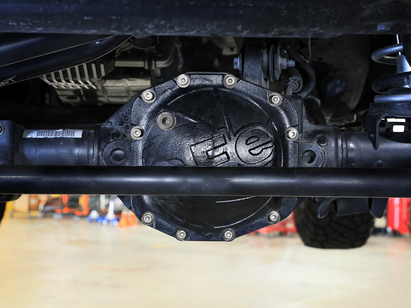 Pro Series Front Differential Cover Black Jeep Wrangler (Jl) 18-26/ Gladiator (Jt) 20-26 (Dana M210) aFe Power