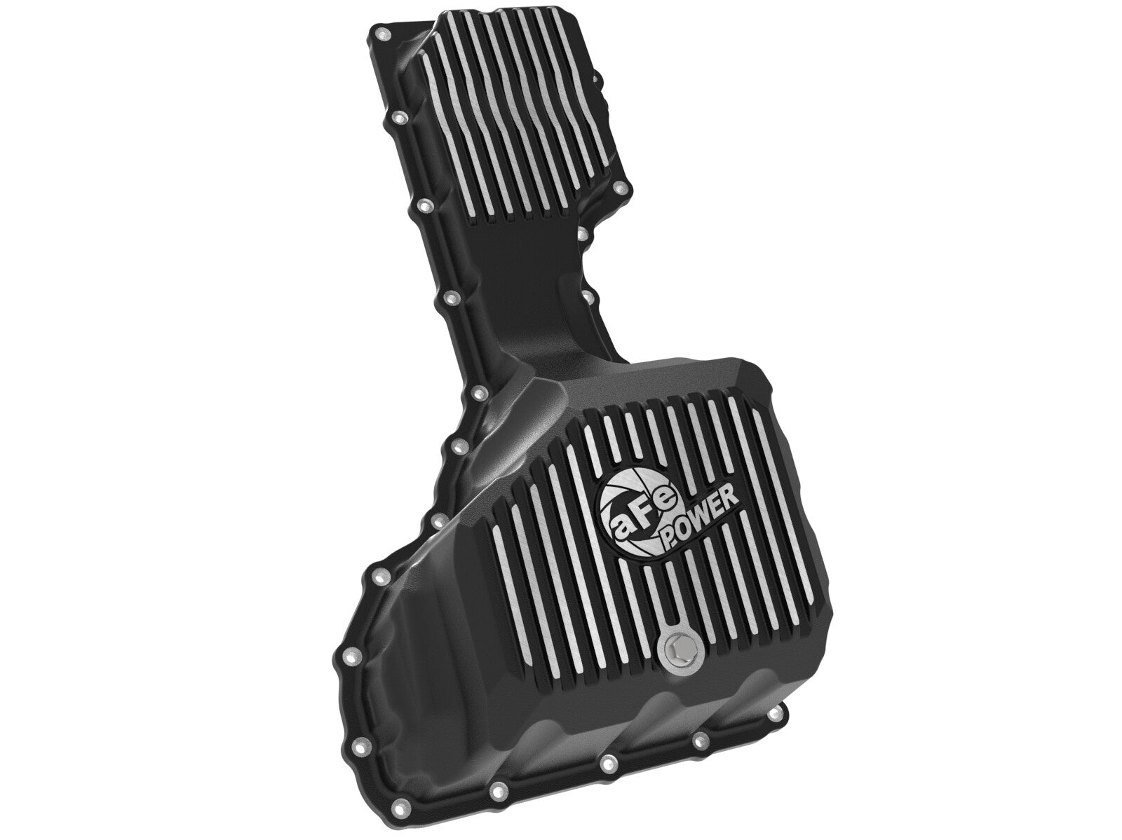 Pro Series Engine Oil Pan Black w/ Machined Fins GM Diesel Trucks 17-19 V8-6.6L (td) L5P aFe Power