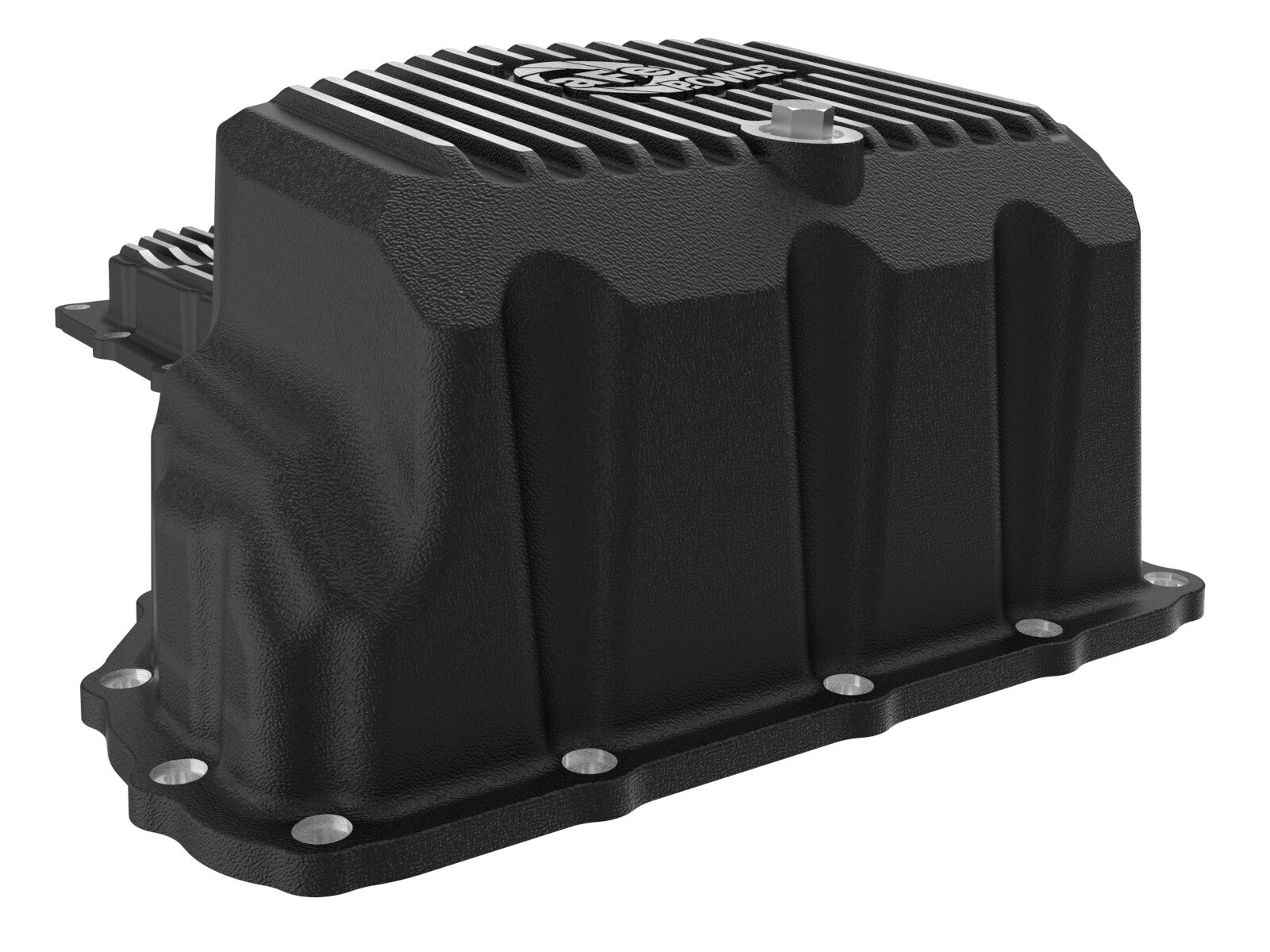 Pro Series Engine Oil Pan Black w/ Machined Fins GM Diesel Trucks 17-19 V8-6.6L (td) L5P aFe Power