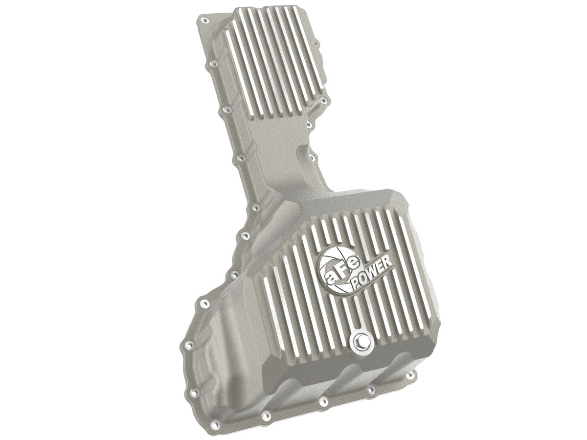 Street Series Engine Oil Pan Raw w/ Machined Fins GM Diesel Trucks 20-26 V8-6.6L (td) L5P aFe Power