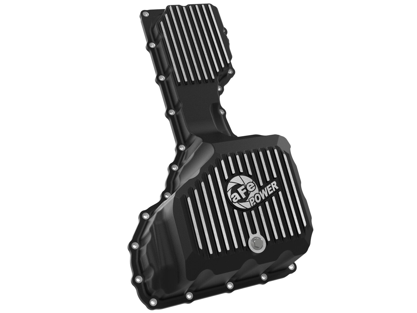 Pro Series Engine Oil Pan Black w/ Machined Fins GM Diesel Trucks 20-26 V8-6.6L (td) L5P aFe Power