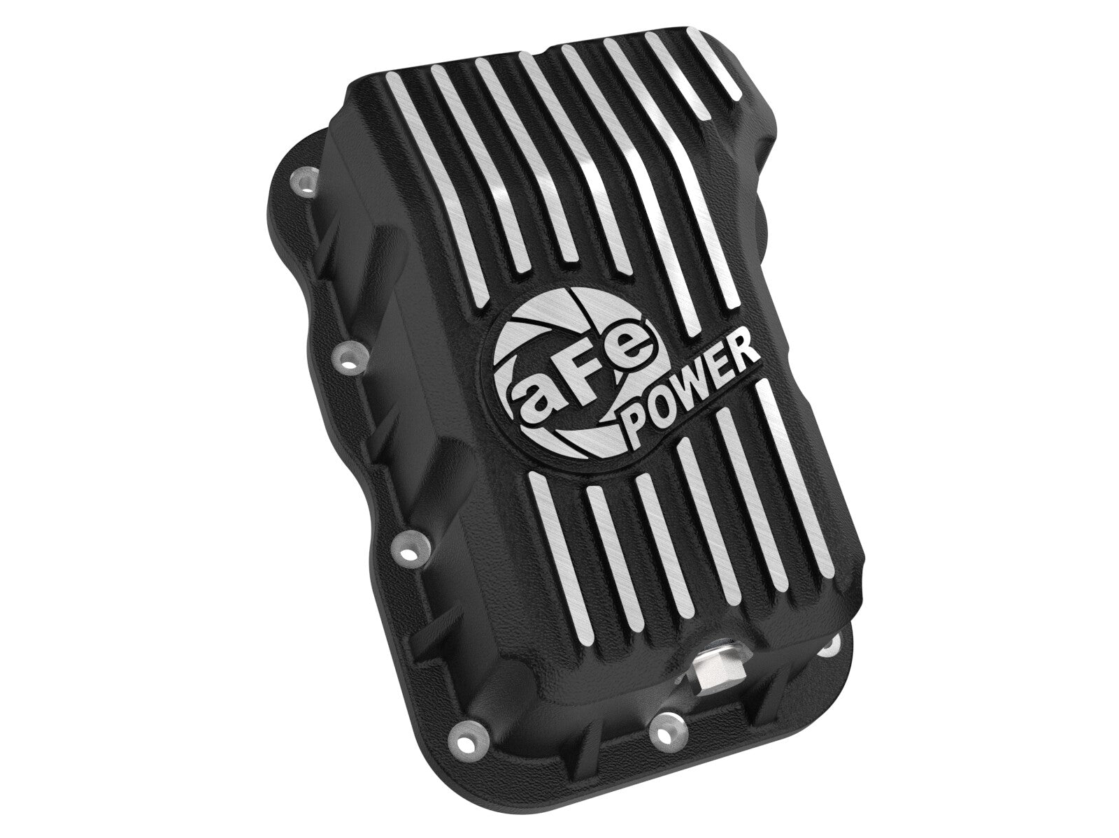 Pro Series Engine Oil Pan Black w/ Machined Fins Jeep Wrangler (Jl) 18-26 L4-2.0L (t) aFe Power