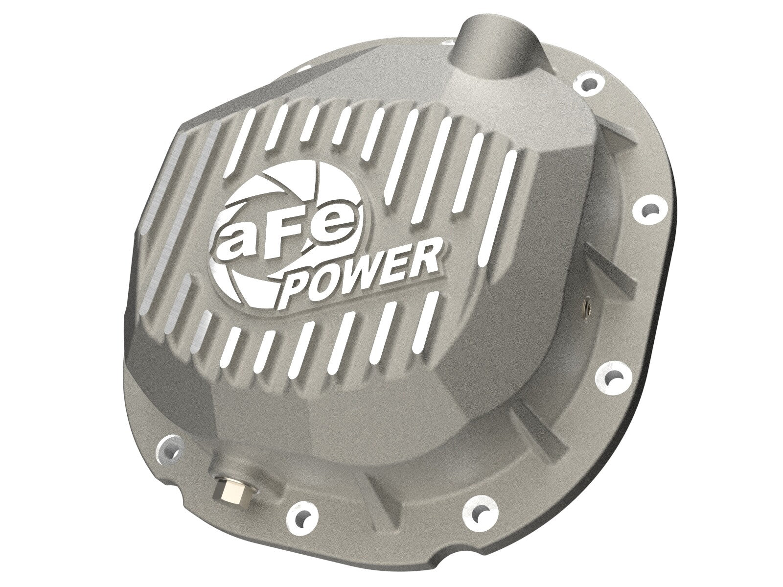 Street Series Rear Differential Cover Raw w/ Machined Fins Ford F-150 90-14 (Ford 8.8) aFe Power