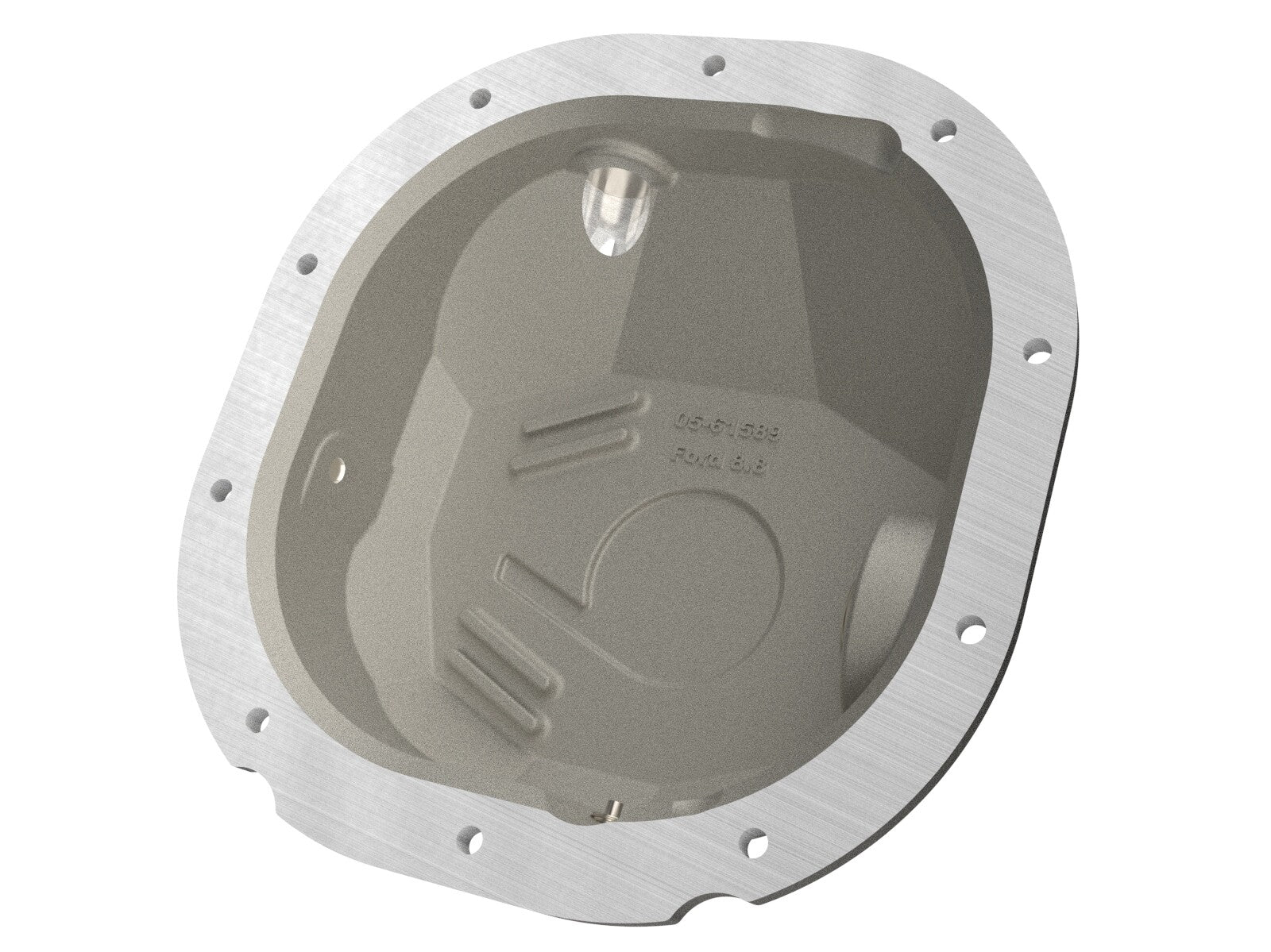 Street Series Rear Differential Cover Raw w/ Machined Fins Ford F-150 90-14 (Ford 8.8) aFe Power
