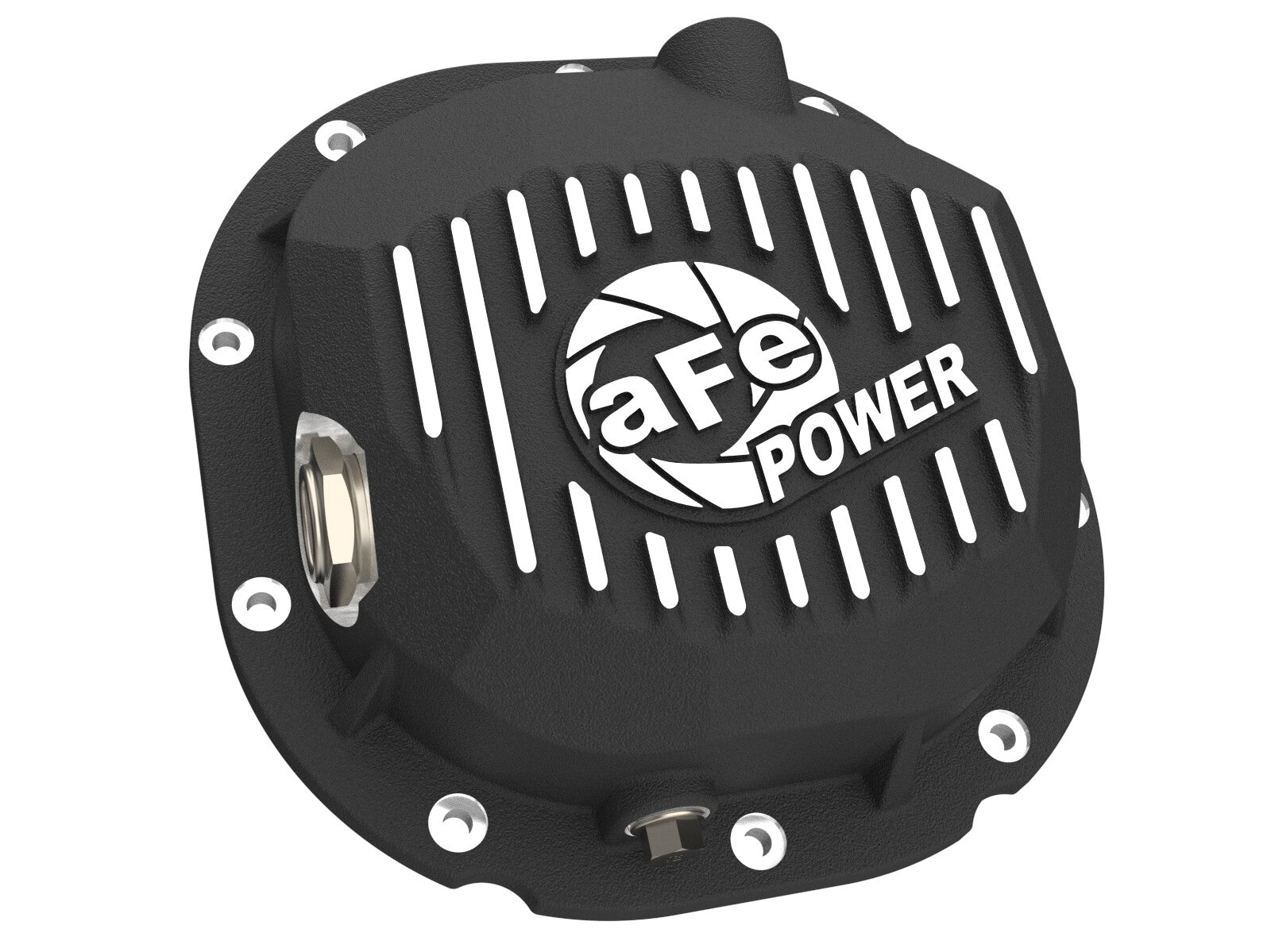 Pro Series Rear Differential Cover Black w/ Machined Fins Ford F-150 90-14 (Ford 8.8) aFe Power