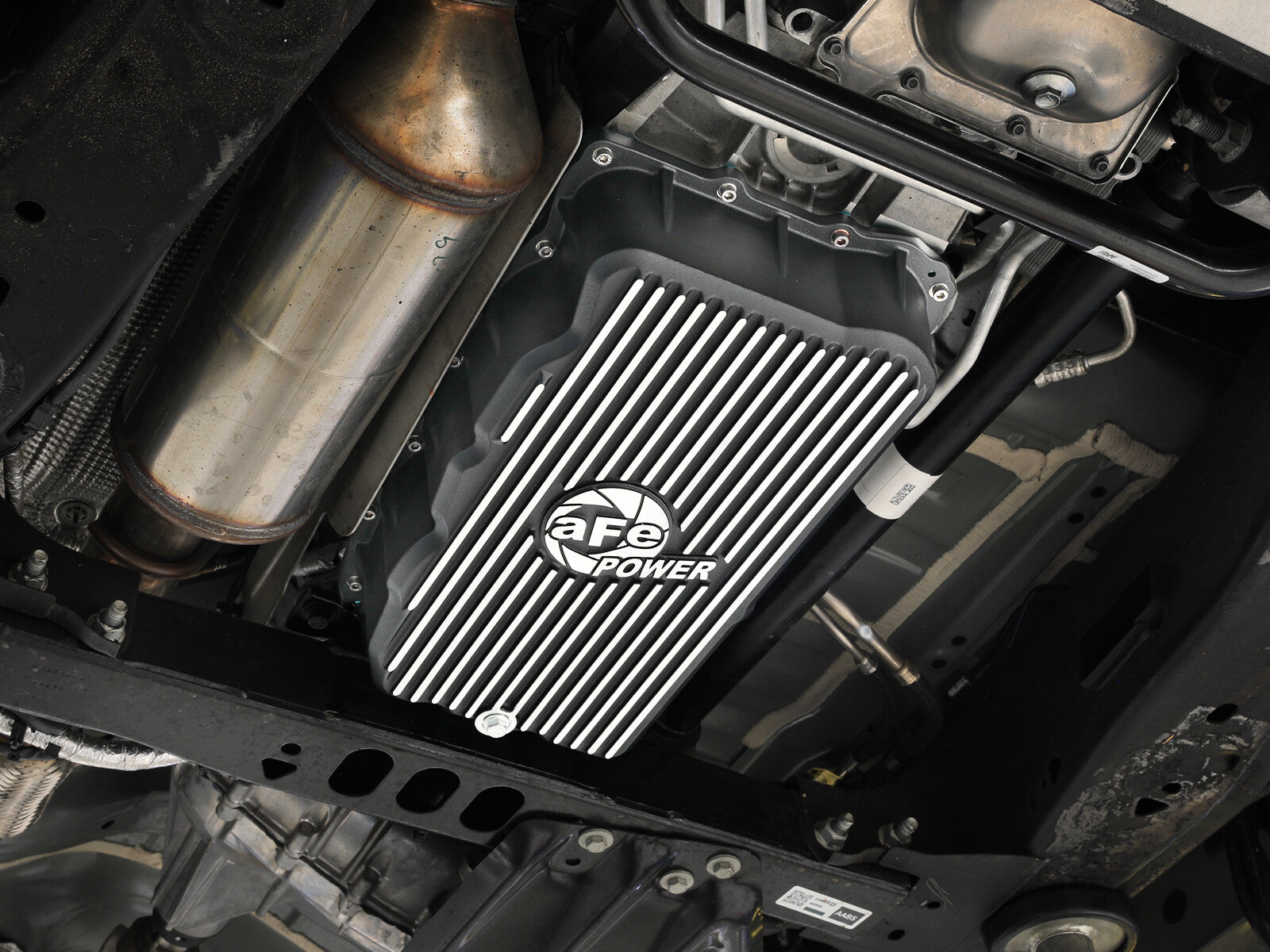 Street Series Transmission Pan w/ Machined Fins GM Trucks/SUVs 20-26 L6-3.0L (td) LM2/LZ0 (10L80 Transmission) aFe Power