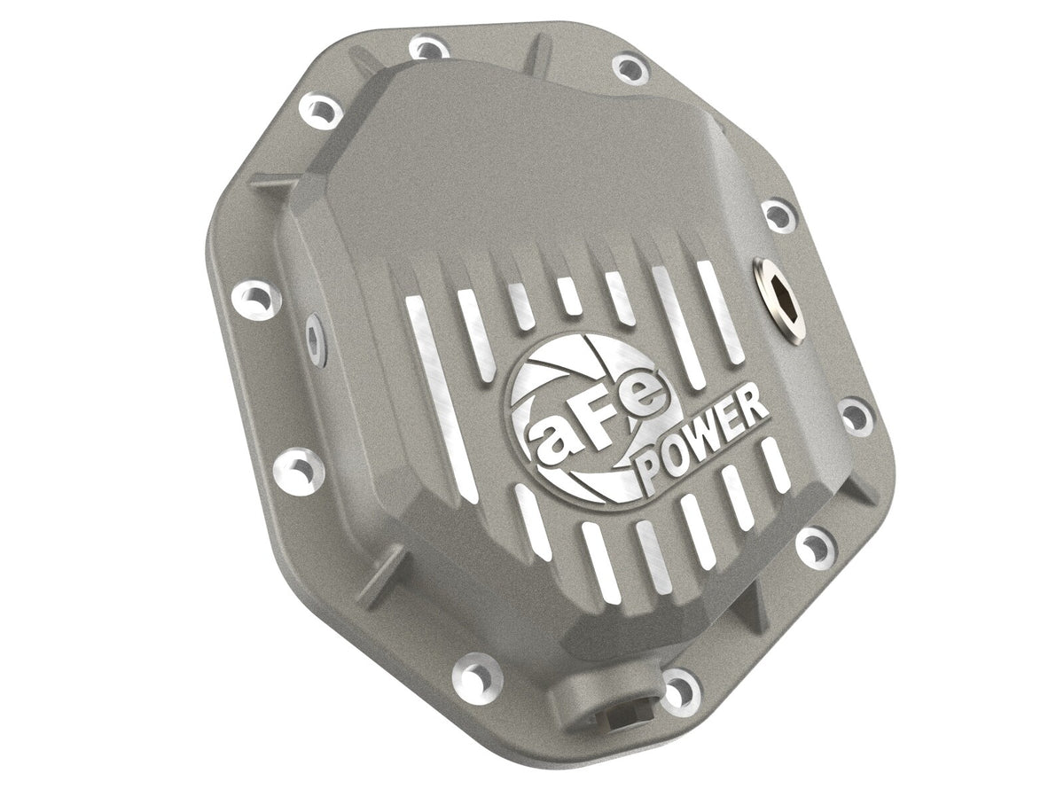 Street Series Front Differential Cover Raw w/ Machined Fins GM Trucks/SUVs 19-26 (Aam 8.0 Ifs) aFe Power