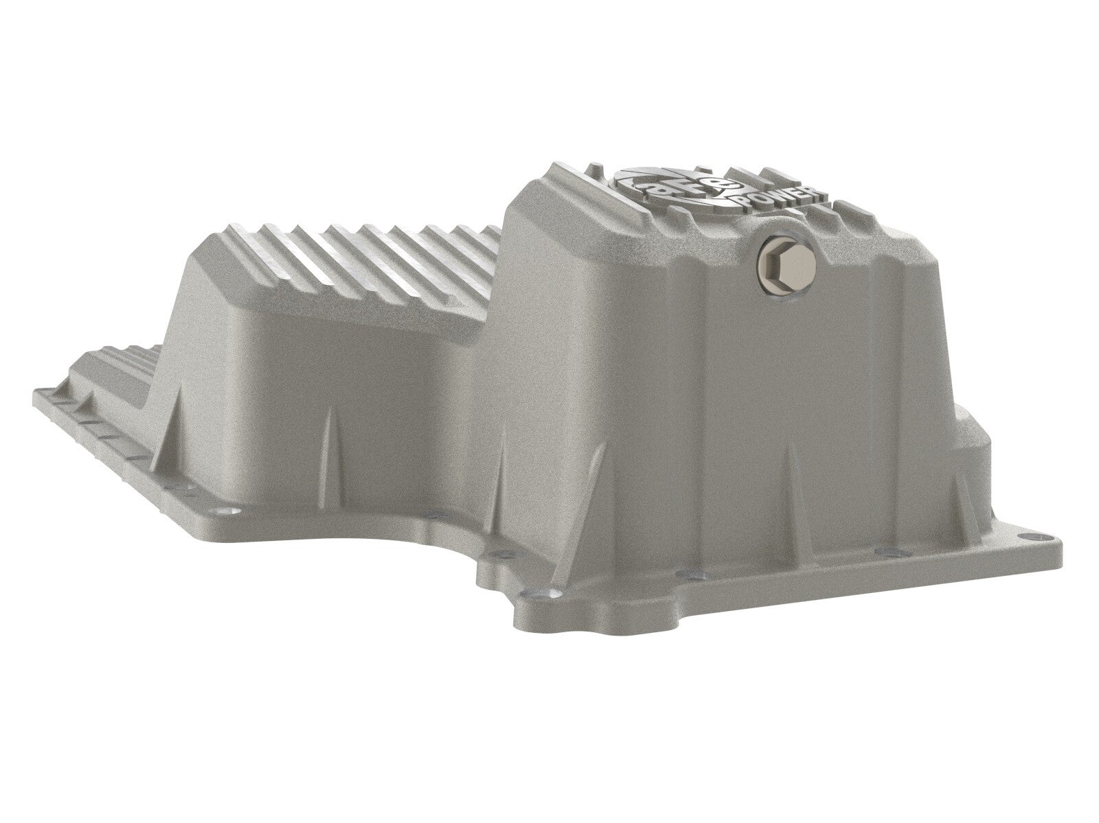 Street Series Engine Oil Pan Raw w/ Machined Fins GM Trucks/SUVs 20-26 L6-3.0L (td) LM2/LZ0 aFe Power